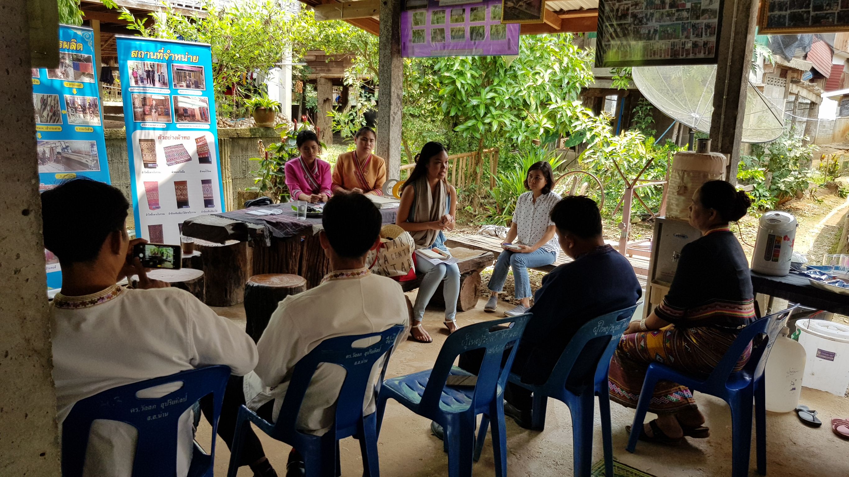 พัฒนาการจ.น่าน และคณะ ร่วมสังเกตุการณ์การสำรวจและจัดเก็บข้อมูลเพื่อเตรียมความพร้อมสู่การพัฒนาเป็นหมู่บ้านท่องเที่ยวด้านวัฒนธรรม