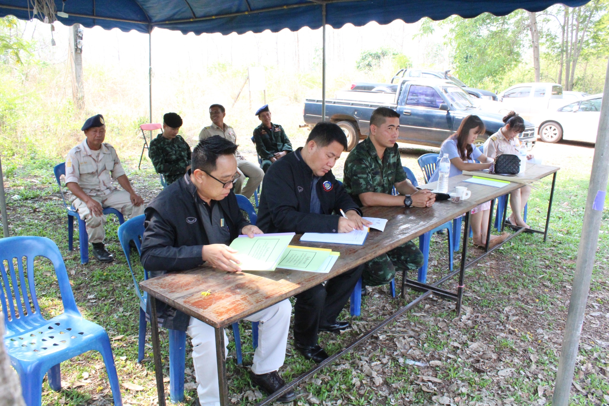 ตรวจเยี่ยมศูนย์ปฏิบัติการป้องกันและลดอุบัติเหตุทางถนนช่วงเทศกาลสงกรานต์ พ.ศ.2561