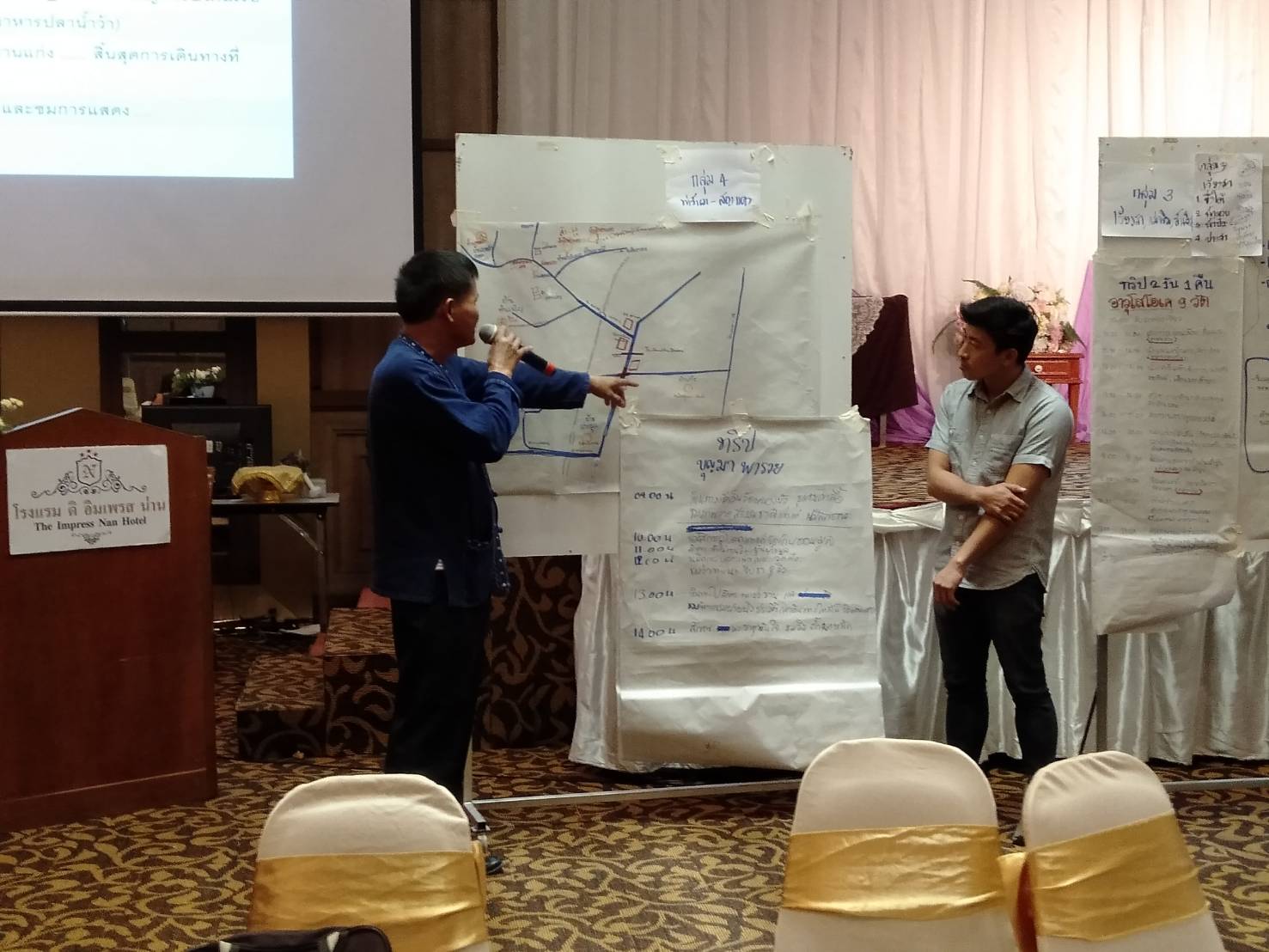 สพจ.น่าน ดำเนินกิจกรรมอบรมออกแบบเส้นทางท่องเที่ยวและวางแผนเชื่อมโยงเส้นทางการท่องเที่ยวแต่ละท้องถิ่น ระดับจังหวัด