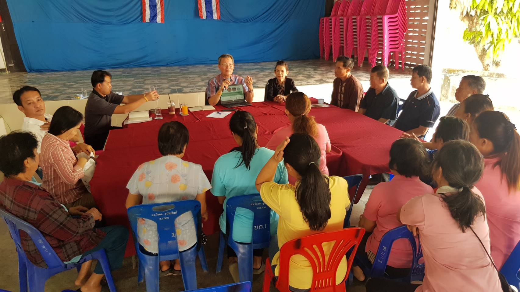 @น่าน : นายไพบูลย์ บูรณสันติ ผู้ตรวจราชการกรมการพัฒนาชุมชน ติดตามให้คำแนะนำ การขับเคลื่อนชุมชนท่องเที่ยว ตามโครงการหมู่บ้าน OTOP เพื่อการท่องเที่ยว