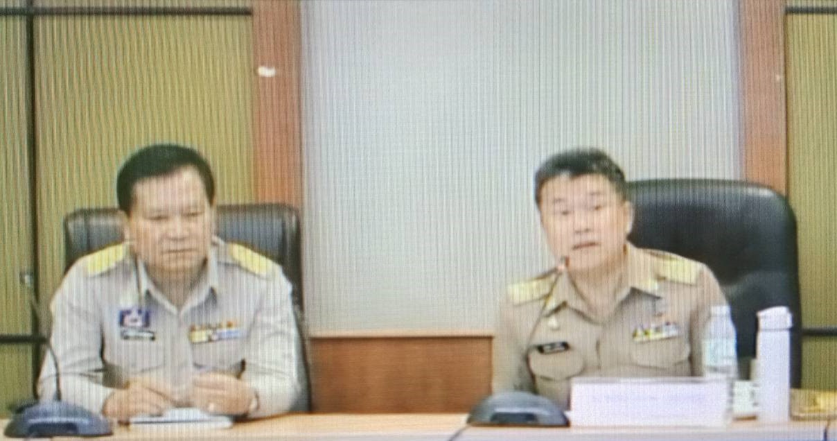 @ น่าน : รับฟังการประชุม Morning Brief  กรมการพัฒนาชุมชน ผ่านTV พช.