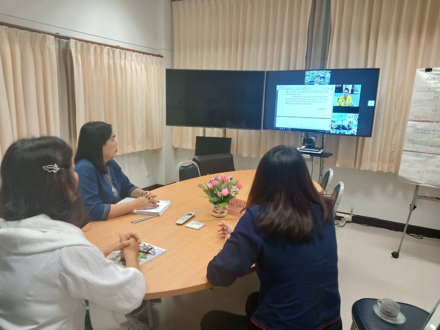 @สพจ.น่าน : ประชุมผ่านระบบวีดีทัศน์ทางไกล (Video Conference) การขับเคลื่อนการพัฒนาเศรษฐกิจฐานรากและประชารัฐ
