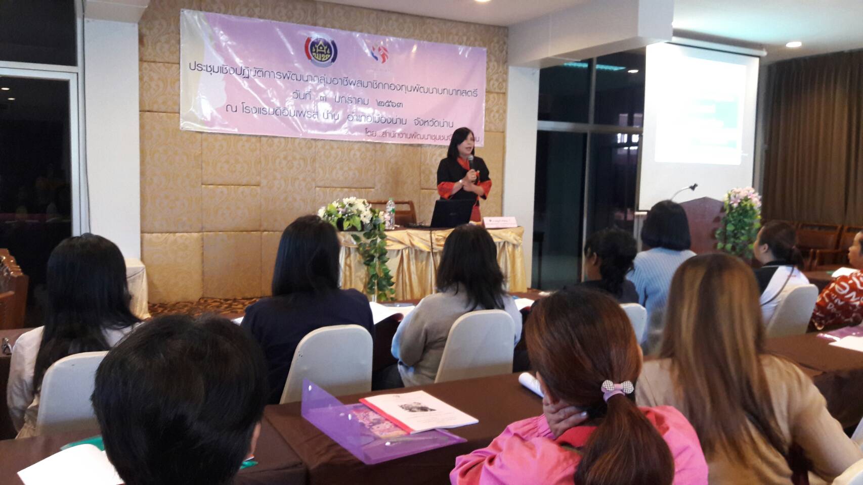 @น่าน : พัฒนาชุมชนส่งเสริมเศรษฐกิจฐานราก สร้างงาน สร้างอาชีพ สร้างรายได้กองทุนพัฒนาบทบาทสตรี