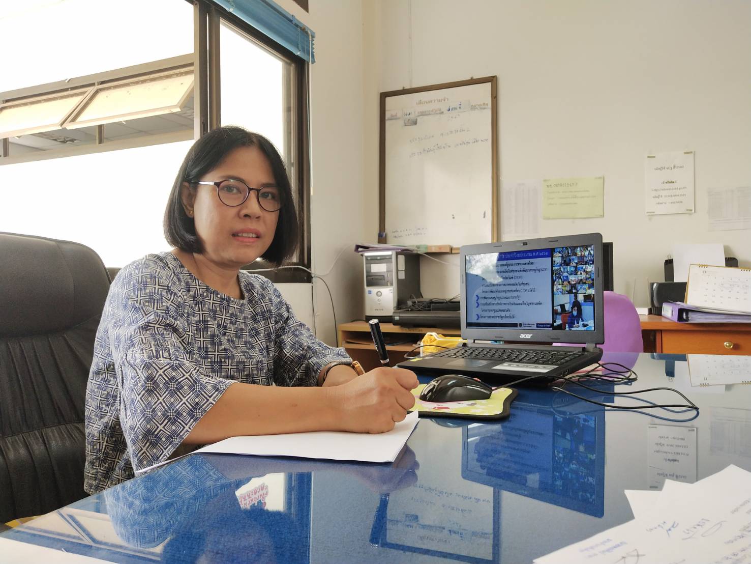 @น่าน : ประชุมเชิงปฏิบัติการตรวจติดตามผลการดำเนินงานของหน่วยรับตรวจรายไตรมาส ผ่านระบบ Video Conference และTV พช.