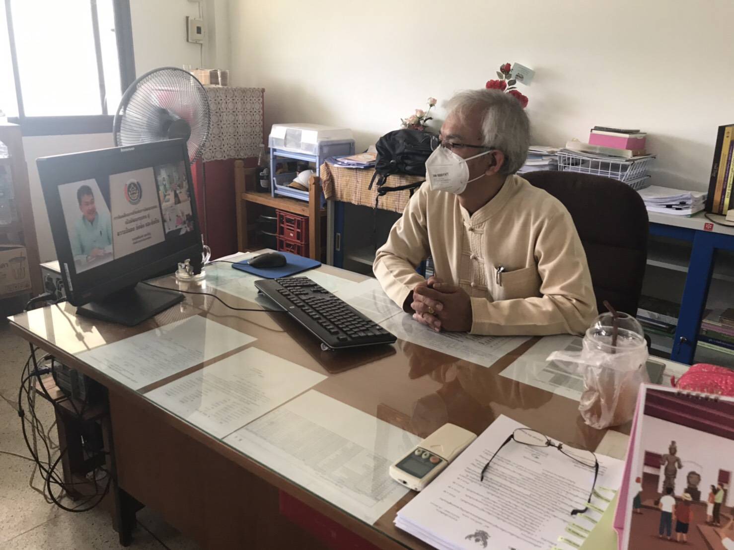 @น่าน : ประชุมเชิงปฏิบัติการตรวจติดตามผลการดำเนินงานของหน่วยรับตรวจรายไตรมาส ผ่านระบบ Video Conference และTV พช.