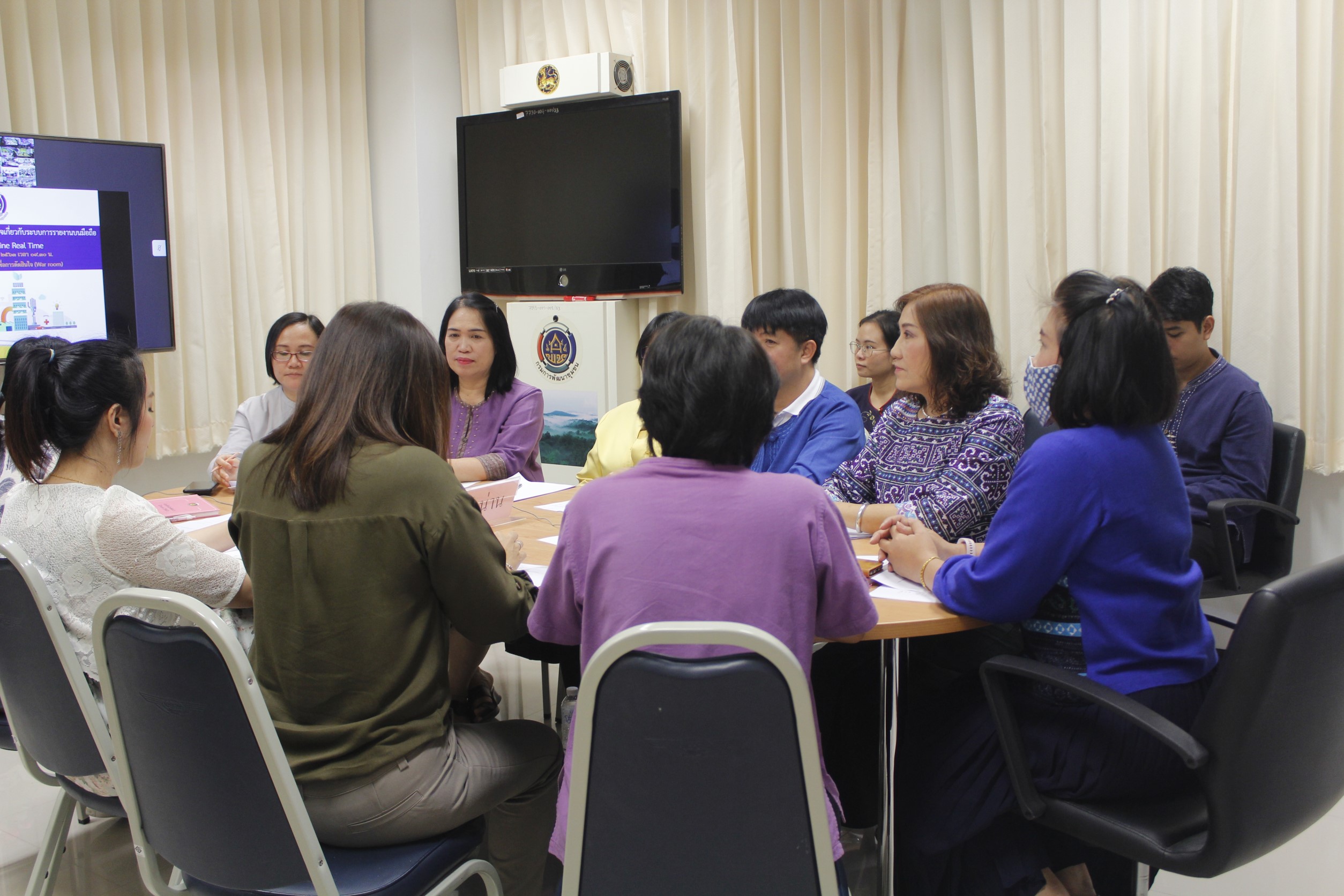@น่าน : รับฟังการประชุมชี้แจงและสร้างความเข้าใจเกี่ยวกับระบบรายงานบนมือถือผ่านระบบ Online Real Time ผ่านระบบ Video Conference