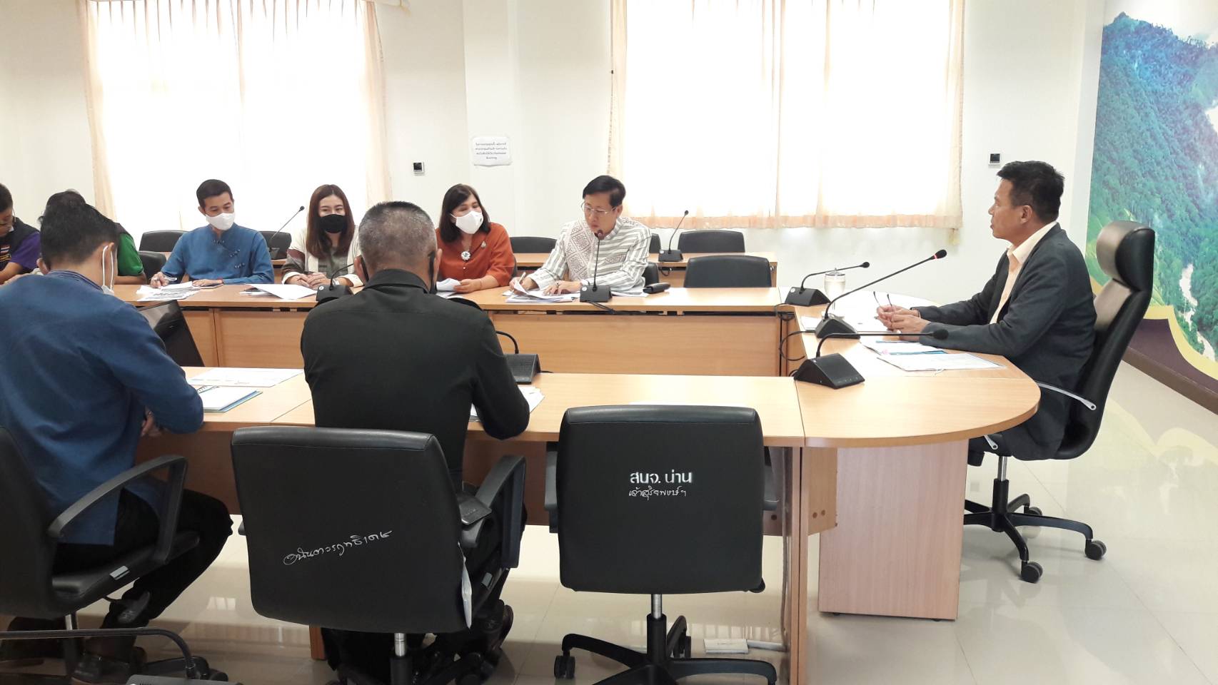 @น่าน : ประชุมเตรียมความพร้อมการพัฒนาพื้นที่ต้นแบบการพัฒนาคุณภาพชีวิตทฤษฎีใหม่ ประยุกต์สู่ “โคก หนอง นา โมเดล”