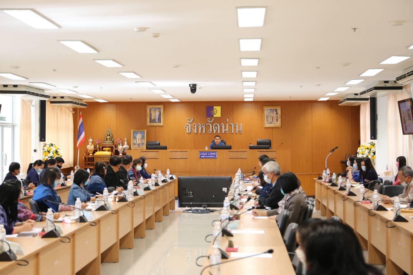 @น่าน : ประชุมสื่อสารทิศทางและนโยบายการพัฒนาชุมชน ประจำปี 2564