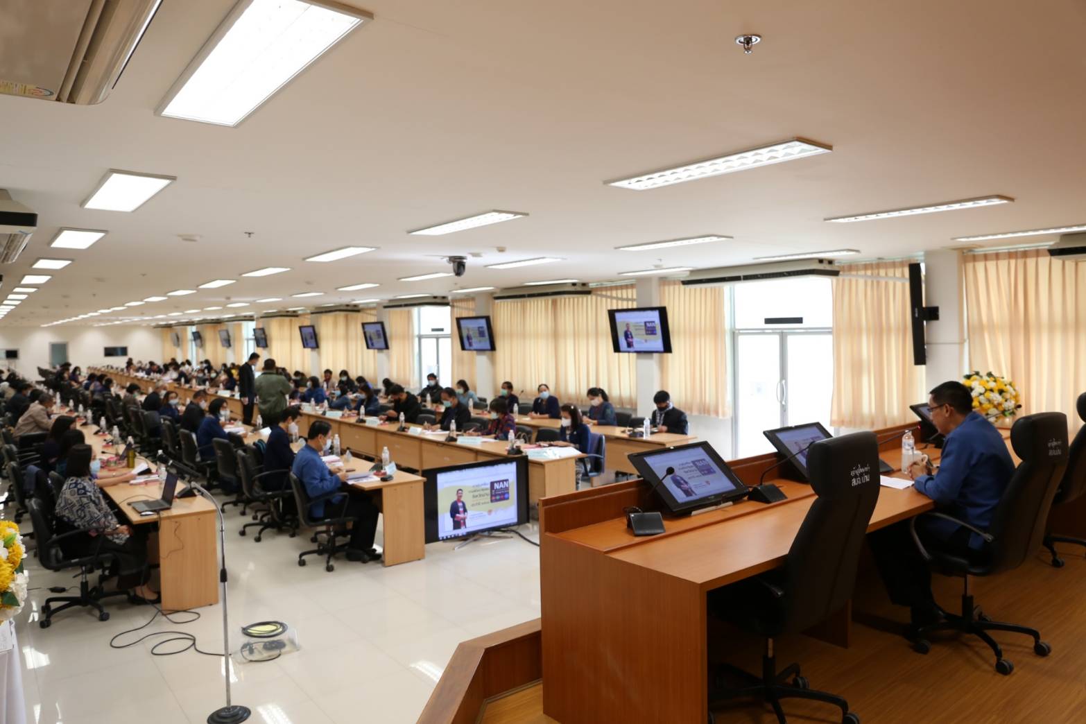 @น่าน : ประชุมสื่อสารทิศทางและนโยบายการพัฒนาชุมชน ประจำปี 2564