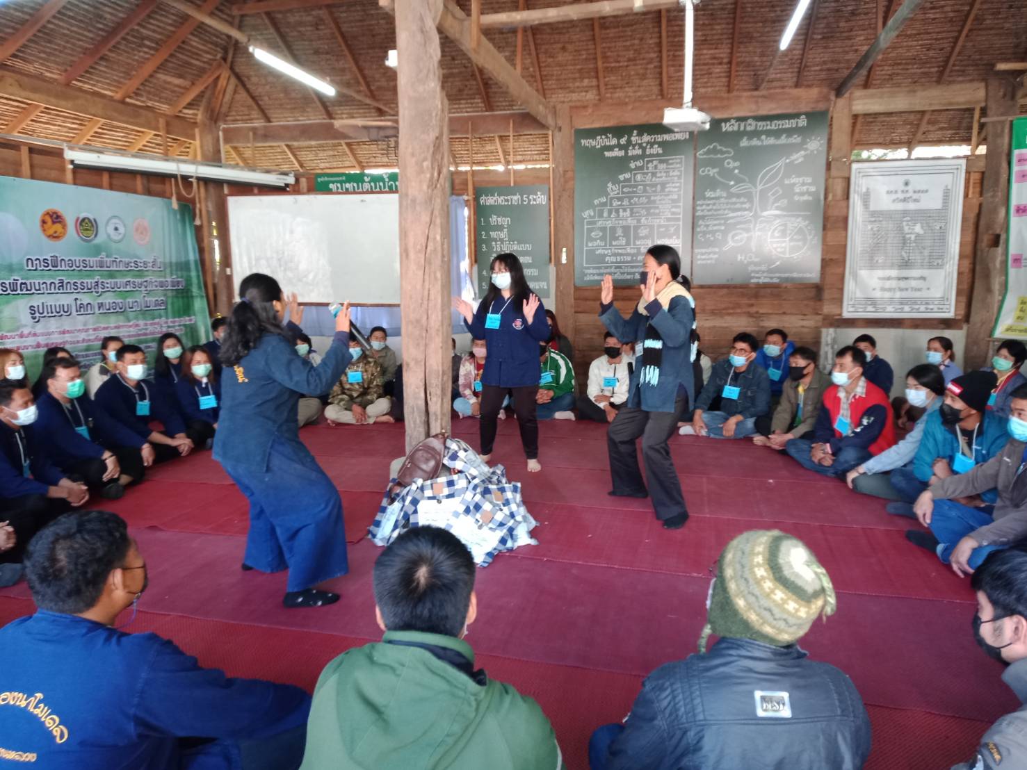 พช.น่าน : อบรมเพิ่มทักษะระยะสั้นการพัฒนากสิกรรมสู่ระบบเศรษฐกิจพอเพียง รูปแบบ โคก หนอง นา โมเดล รุ่นที่ 1