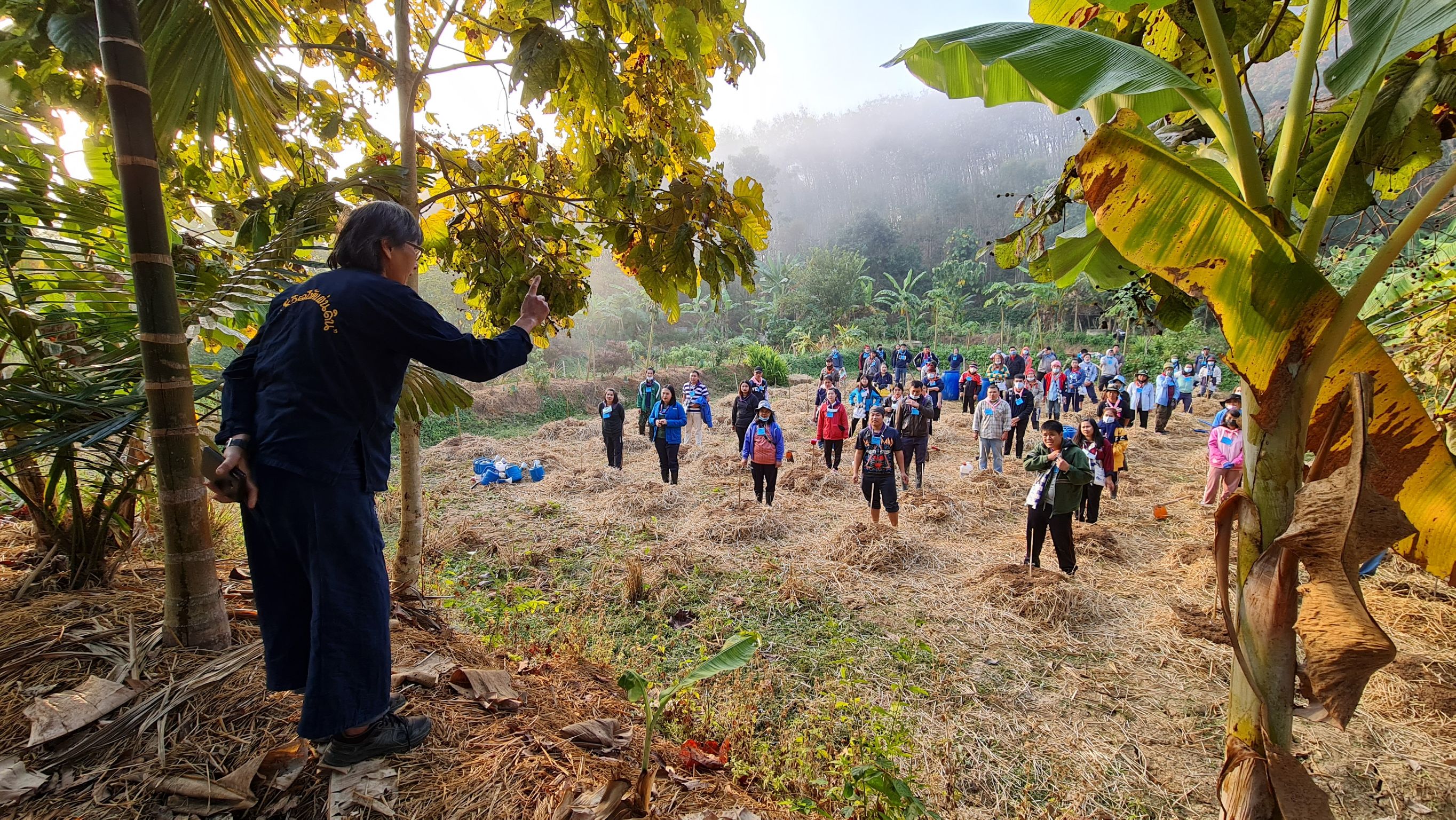 พช.น่าน : อบรมเพิ่มทักษะระยะสั้นการพัฒนากสิกรรมสู่ระบบเศรษฐกิจพอเพียง รูปแบบ โคก หนอง นา โมเดล รุ่นที่ 1