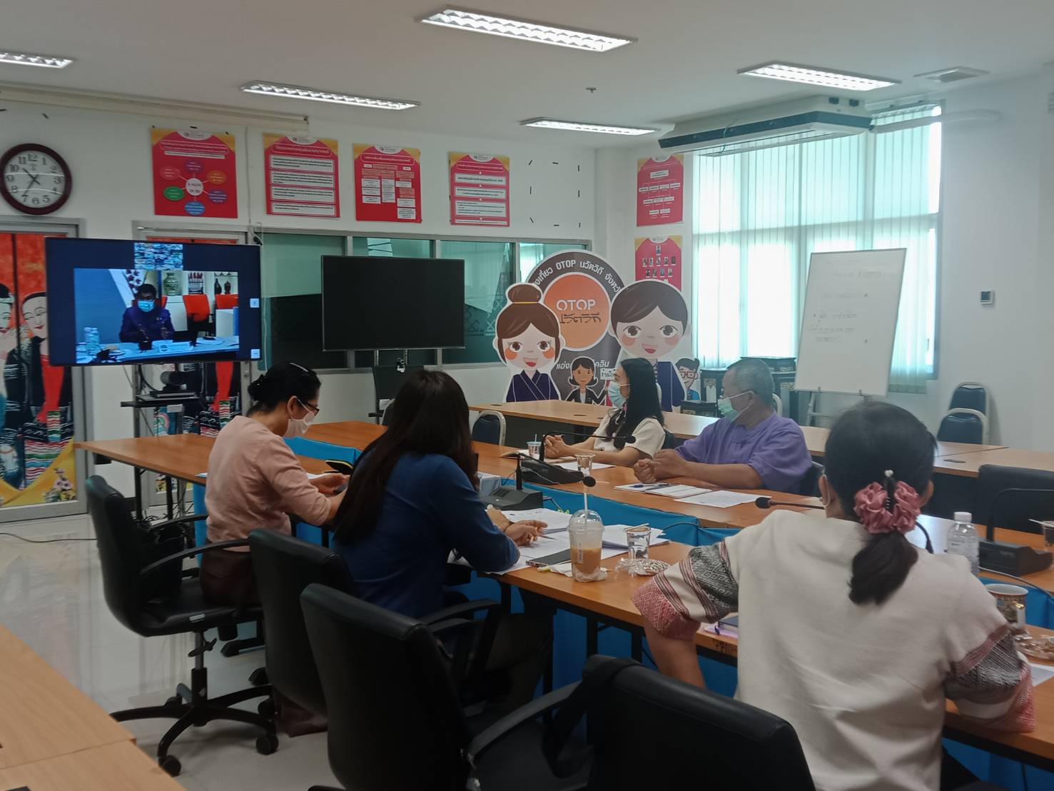 พช.น่าน : ร่วมรับฟังการประชุม”โคก หนอง นา ” กรมการพัฒนาชุมชน ผ่านระบบวีดิทัศน์ทางไกล (Video Conference)