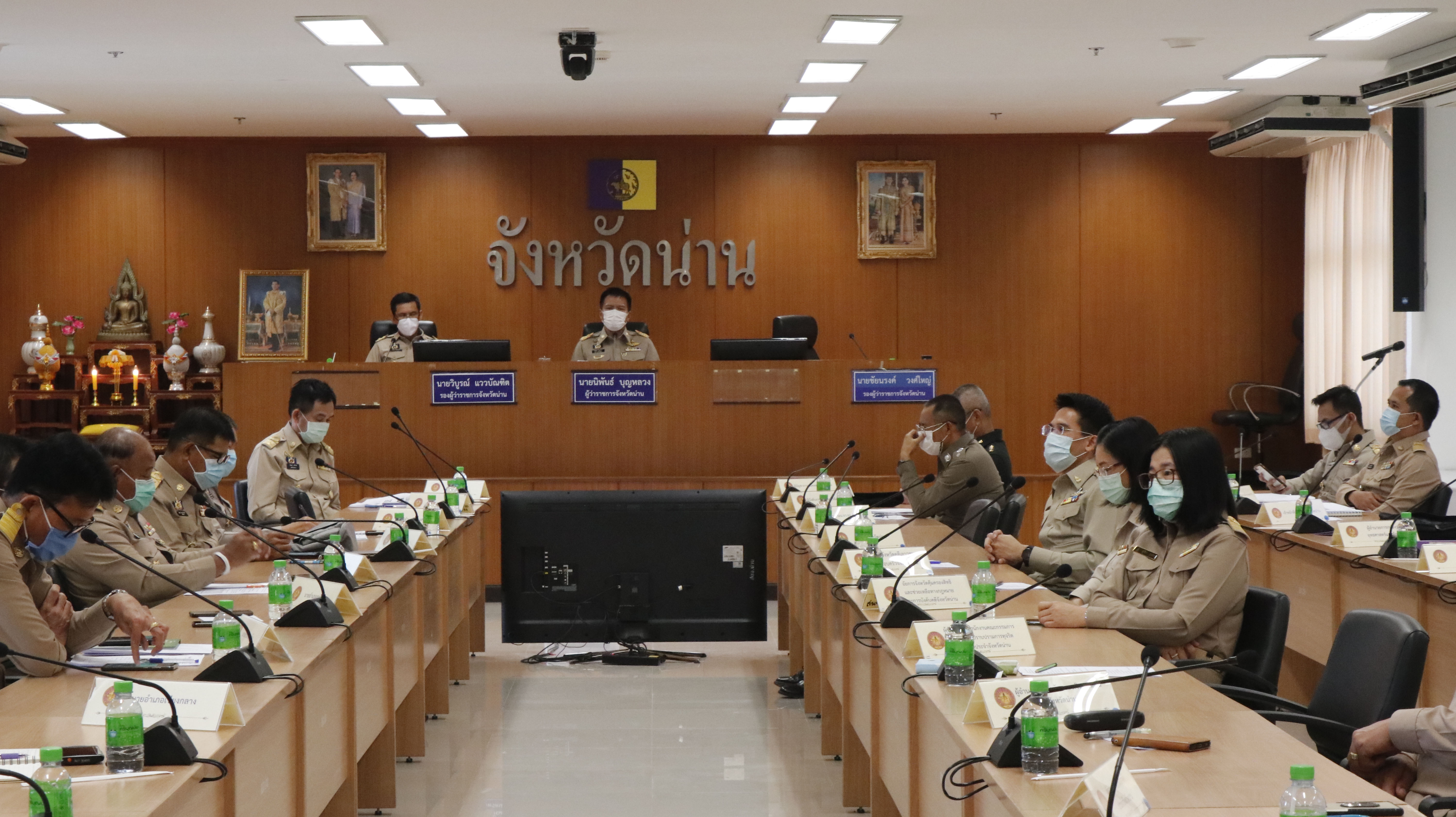 พัฒนาการจังหวัดน่าน ร่วมประชุมหัวหน้าส่วนราชการจังหวัดน่านประจำเดือนพฤษภาคม 2564