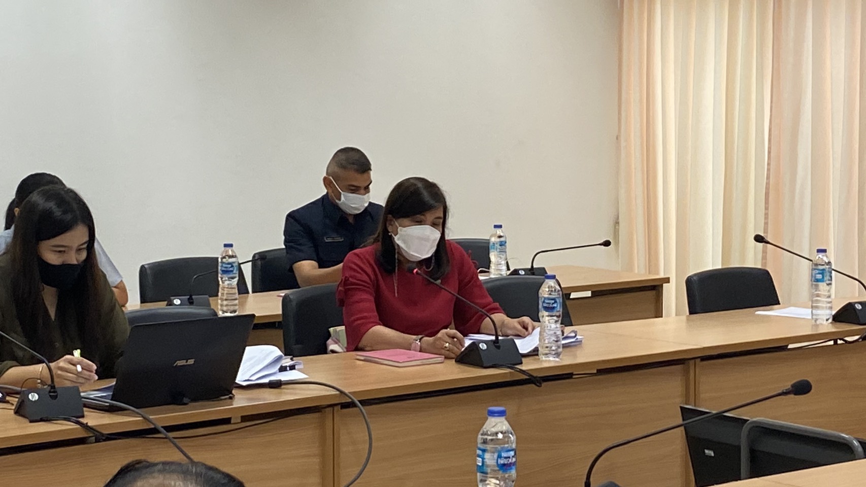 พัฒนาชุมชนจังหวัดน่าน@ ประชุมติดตามความก้าวหน้าพื้นที่ต้นแบบการพัฒนาคุณภาพชีวิตามหลักทฤษฎีใหม่ ประยุกต์สู่ “โคก หนอง นา โมเดล” พัฒนาชุมชนน่าน