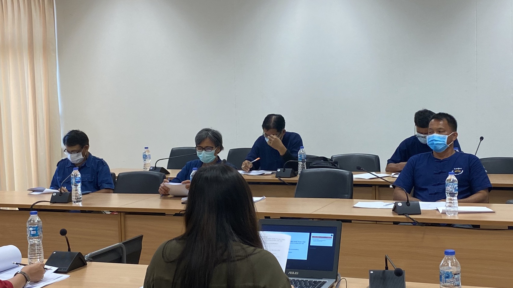 พัฒนาชุมชนจังหวัดน่าน@ ประชุมติดตามความก้าวหน้าพื้นที่ต้นแบบการพัฒนาคุณภาพชีวิตามหลักทฤษฎีใหม่ ประยุกต์สู่ “โคก หนอง นา โมเดล” พัฒนาชุมชนน่าน