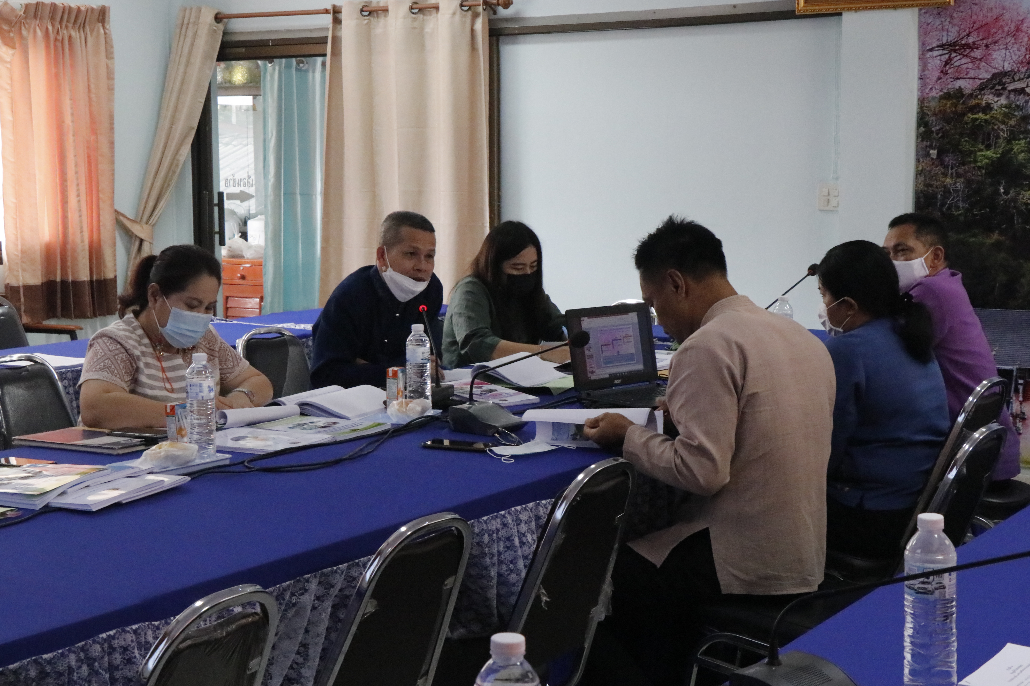 สำนักงานพัฒนาชุมชนจังหวัดน่าน ดำเนินการพิจารณากลั่นกรองการคัดสรรกิจกรรมพัฒนาชุมชนดีเด่นระดับจังหวัด ประจำปี 2564 รอบที่ 1 ประจำปี 2564