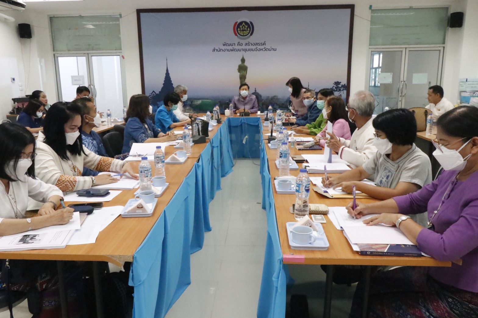 พช.น่าน ดำเนินการจัดประชุมพัฒนาการอำเภอและนักวิชาการพัฒนาชุมชนจังหวัด ครั้งที่ 6/2564