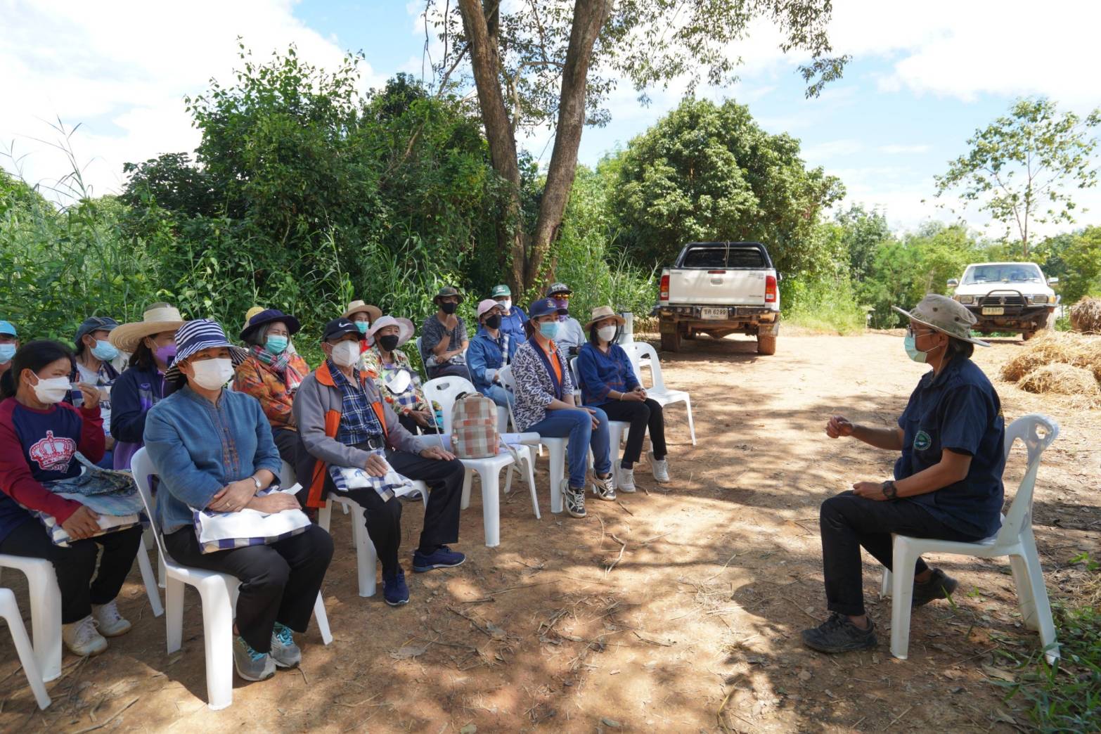 @ที่นี่เมืองน่าน@ จบการฝึกอบรม “โคก หนอง นา พช.” จังหวัดน่าน ผ่านระบบ ZOOM  3จุด พร้อมเดินหน้าสืบสานศาสตร์พระราชา “โคก หนอง นา โมเดล” พัฒนาชุมชน