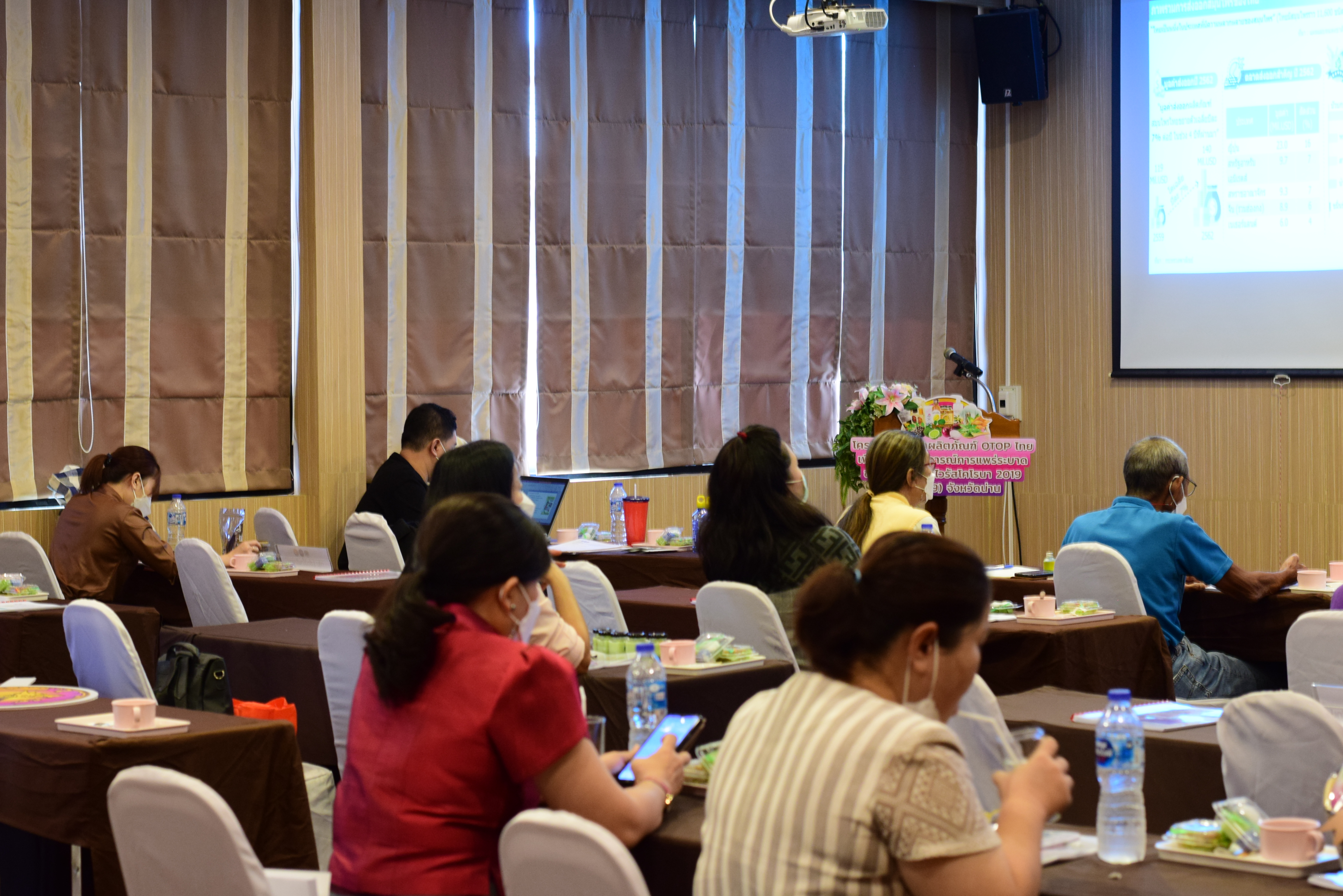 @ที่นี่เมืองน่าน@ พช.น่าน ดำเนินโครงการพัฒนาผลิตภัณฑ์ OTOP ไทยเพื่อสู้ภัยสถานการณ์การแพร่ระบาดของโรคติดเชื้อไวรัสโคโรน่า 2019 (COVID-19)