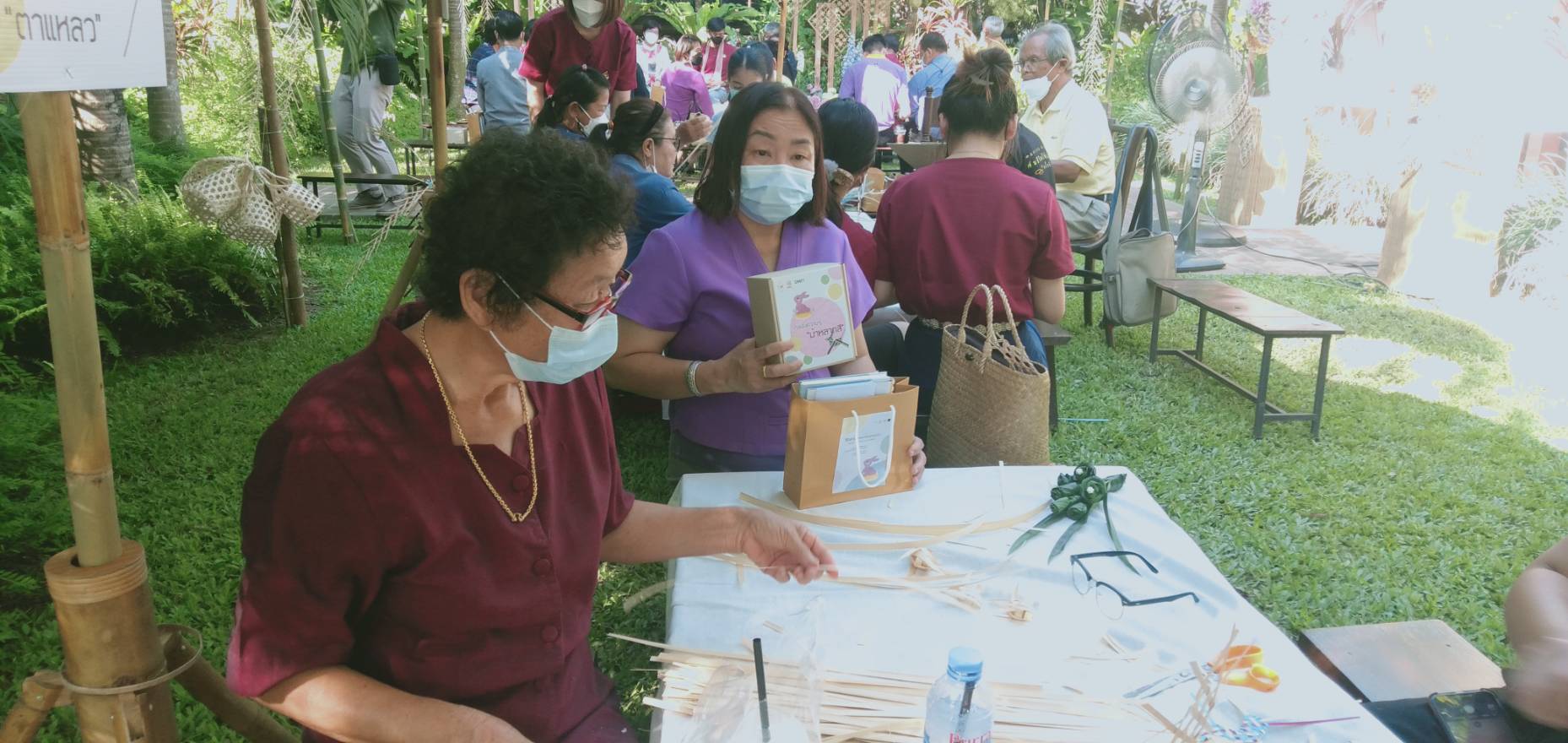 @ที่นี่เมืองน่าน@ พช.น่าน ร่วมพิธีเปิดนิทรรศการ “จักสาน : โหล่งวัฒนธรรมน่าน”