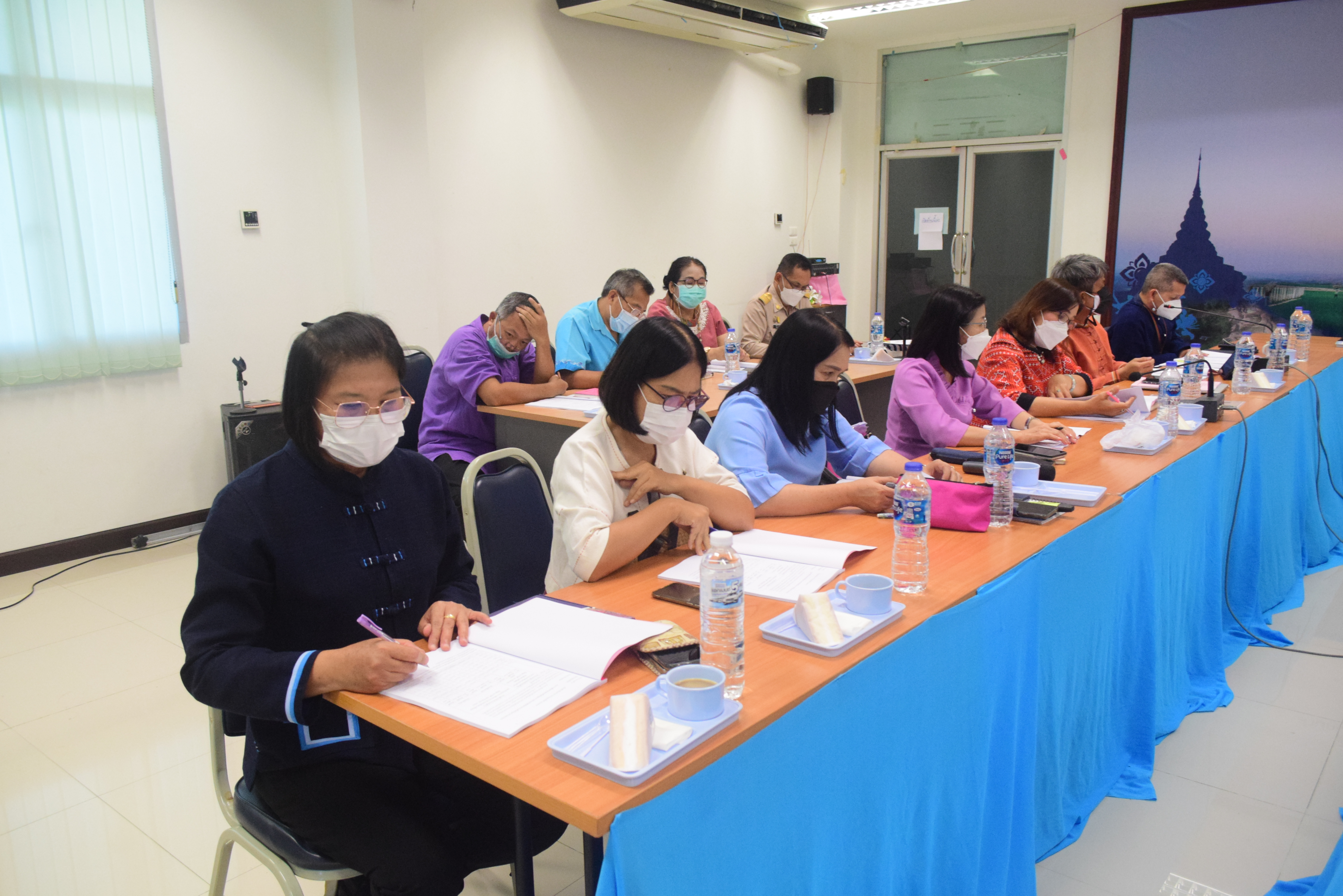 @ที่นี่เมืองน่าน@ พช.น่าน ประชุมพัฒนาการอำเภอและนักวิชาการพัฒนาชุมชนจังหวัด จังหวัดน่าน ครั้งที่ 8/2564