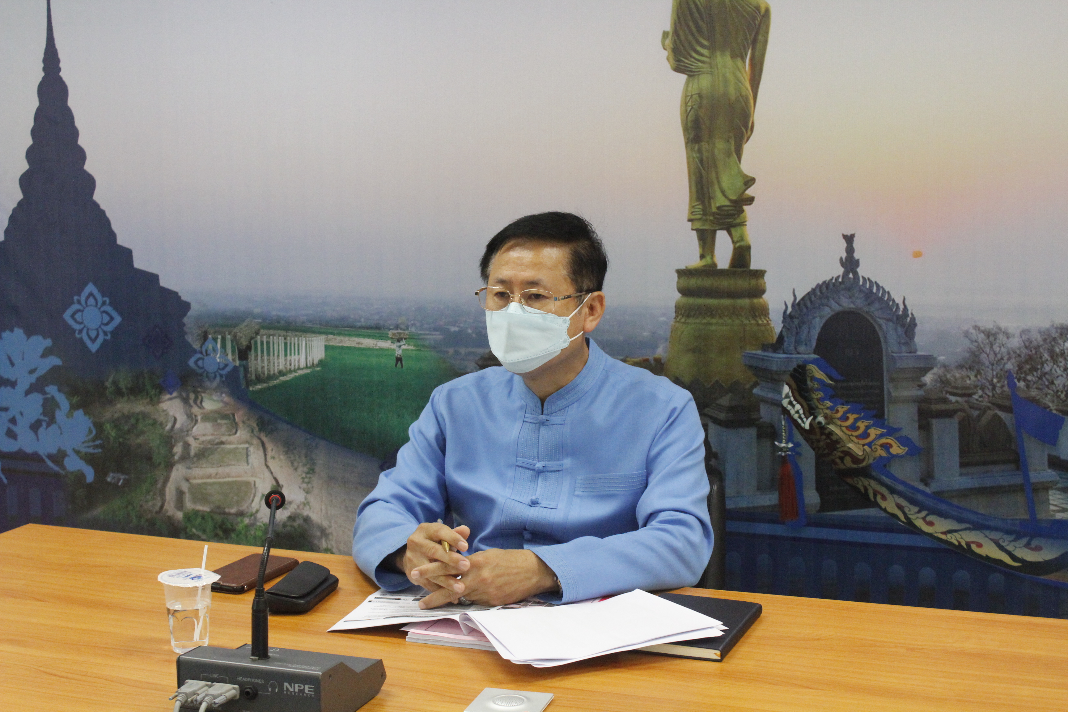 @ที่นี่เมืองน่าน@ พช.น่าน ร่วมรับฟังการประชุมกรมการพัฒนาชุมชน ครั้งที่ 10 /2564 ผ่านระบบวีดิทัศน์ทางไกล (VDO CONFERENCE)  