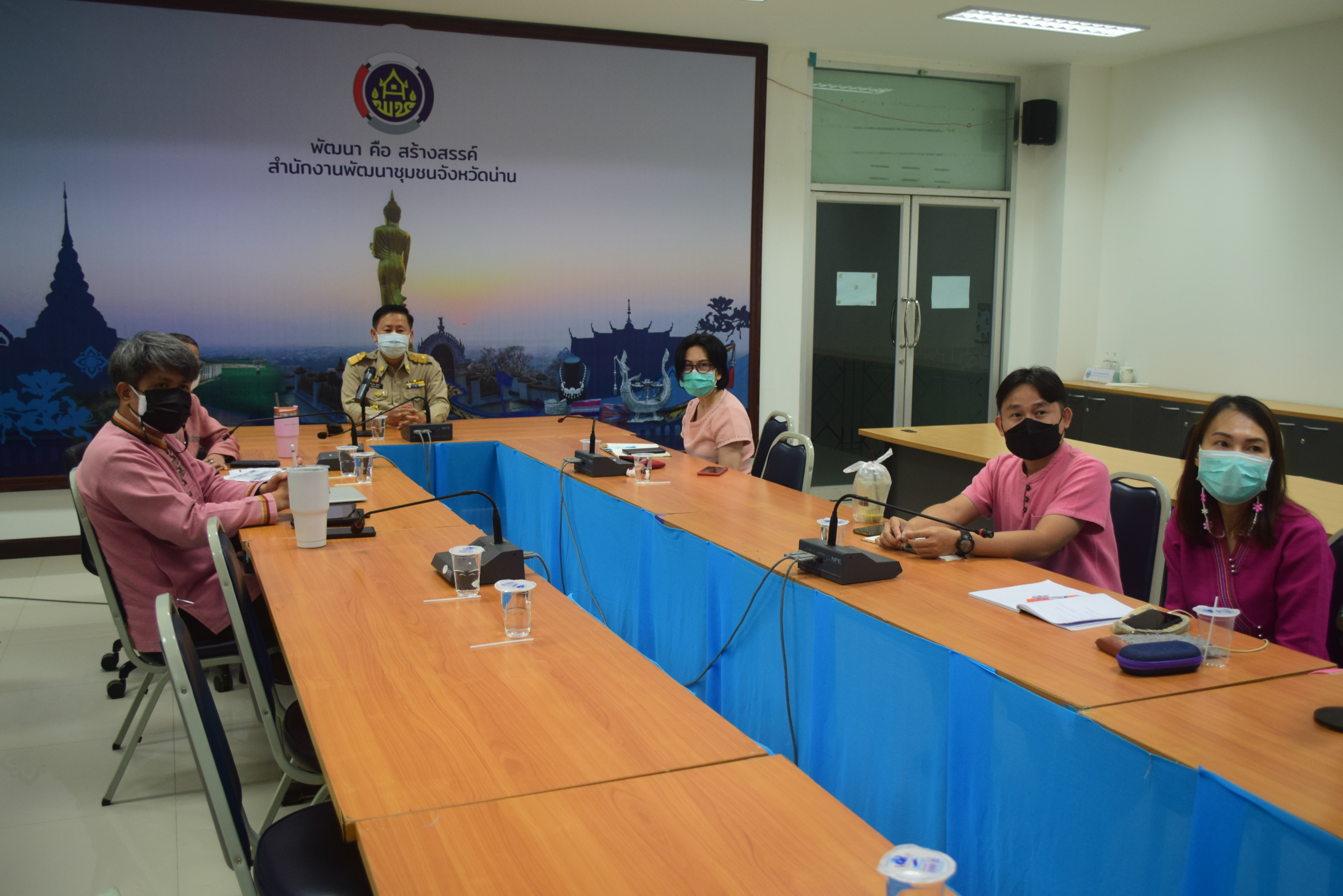 @ที่นี่เมืองน่าน@ พช.น่าน ร่วมประชุมรับการตรวจเยี่ยมส่วนราชการระดับกรม ในสังกัดกระทรวงมหาดไทย ผ่านระบบ ZOOM Cloud Meeting