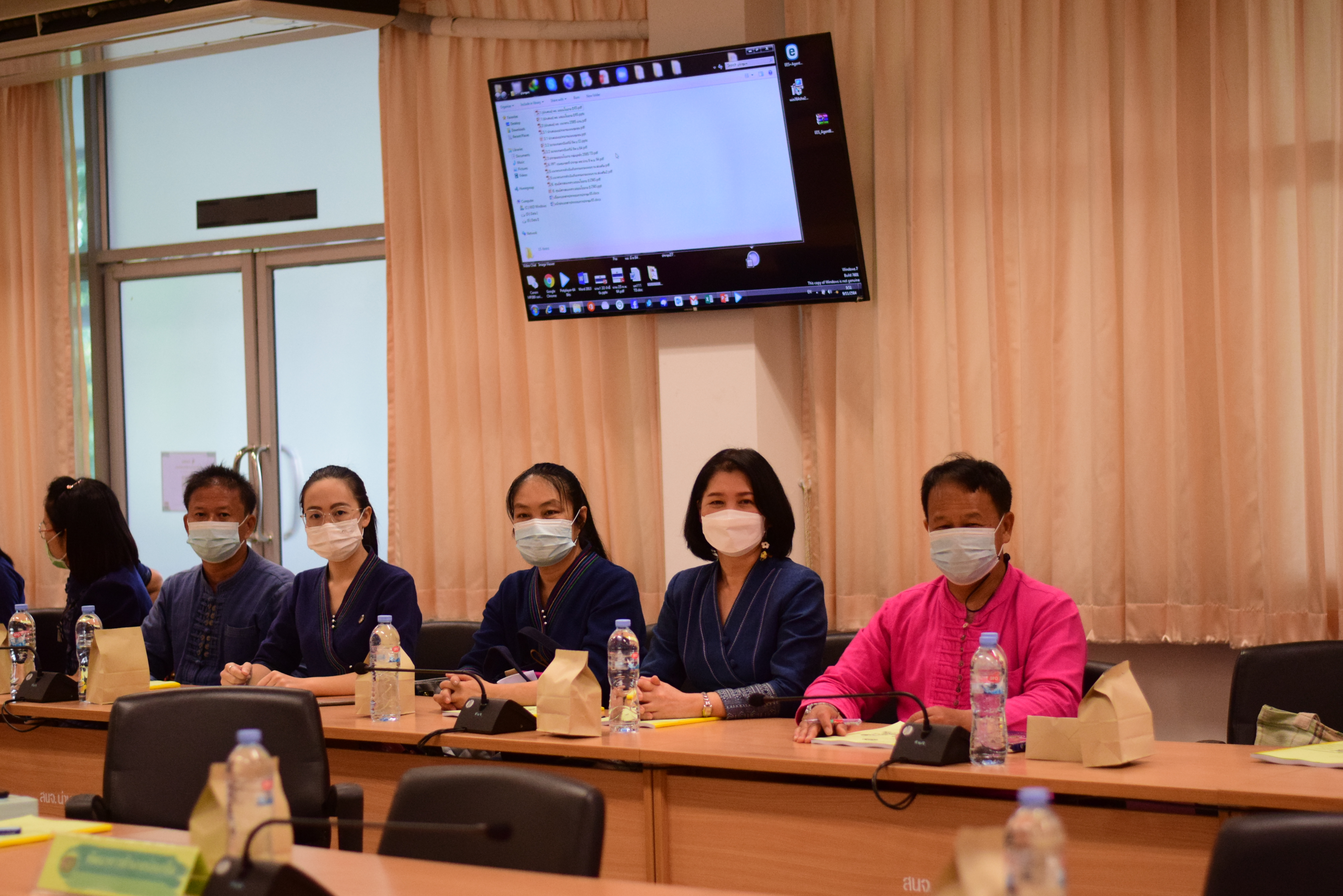 @ที่นี่เมืองน่าน@ พช.น่าน ประชุมมอบนโยบายการขับเคลื่อนงานพัฒนาชุมชน ประจำปี 2565