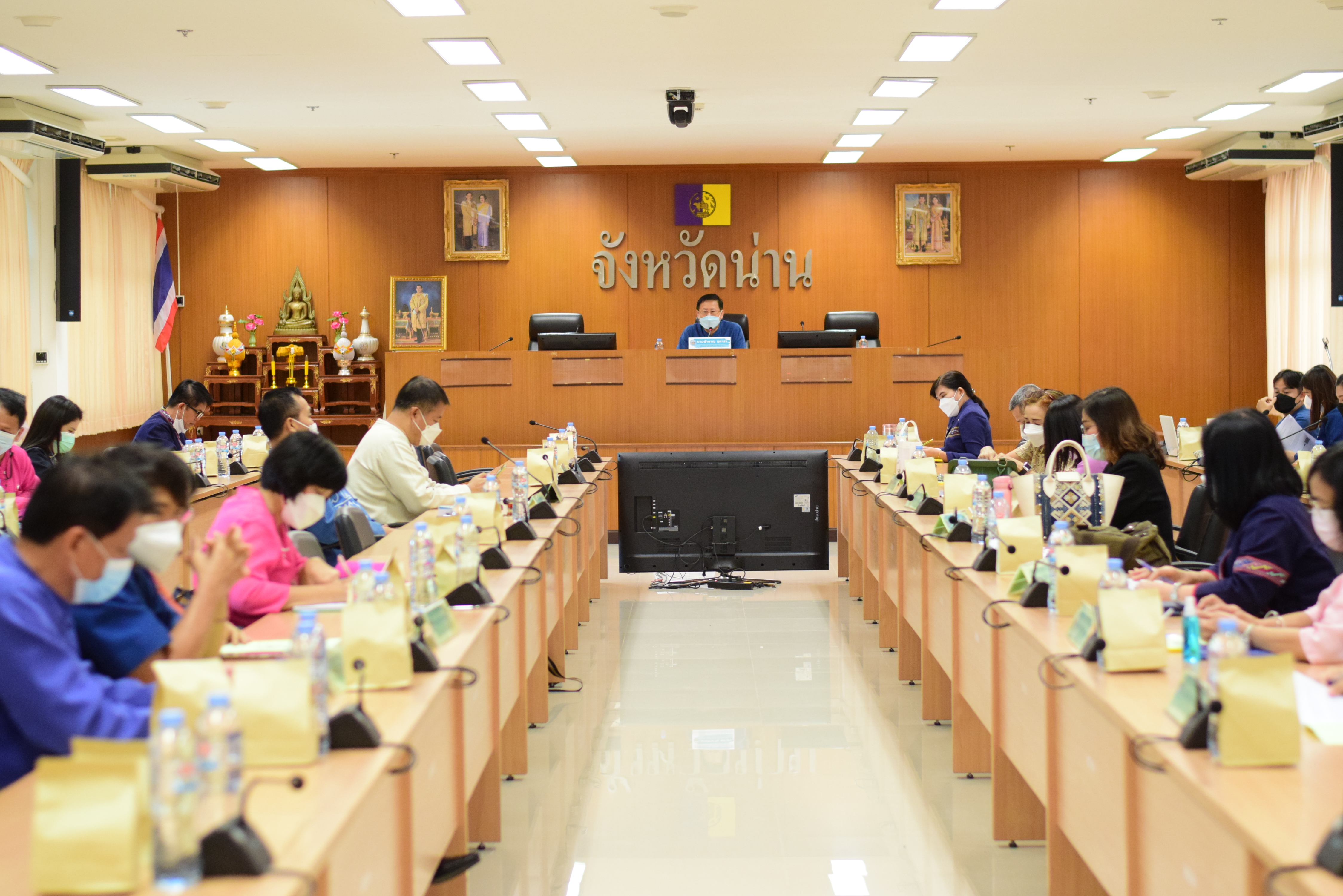 @ที่นี่เมืองน่าน@ พช.น่าน ประชุมมอบนโยบายการขับเคลื่อนงานพัฒนาชุมชน ประจำปี 2565