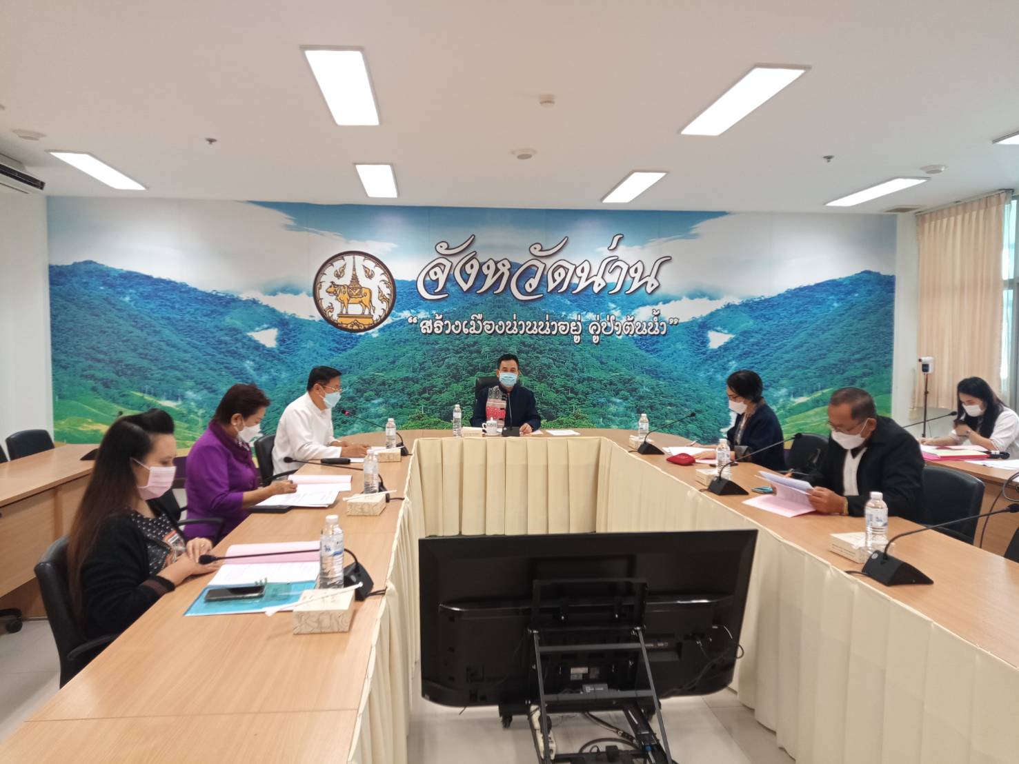 @ที่นี่เมืองน่าน@ พช.น่าน ประชุมคณะกรรมการบริหารกองทุนพัฒนาเด็กชนบทจังหวัดน่าน ในพระราชูปถัมภ์สมเด็จพระเทพรัตนราชสุดาฯ สยามบรมราชกุมารี ครั้งที่ 2/2565