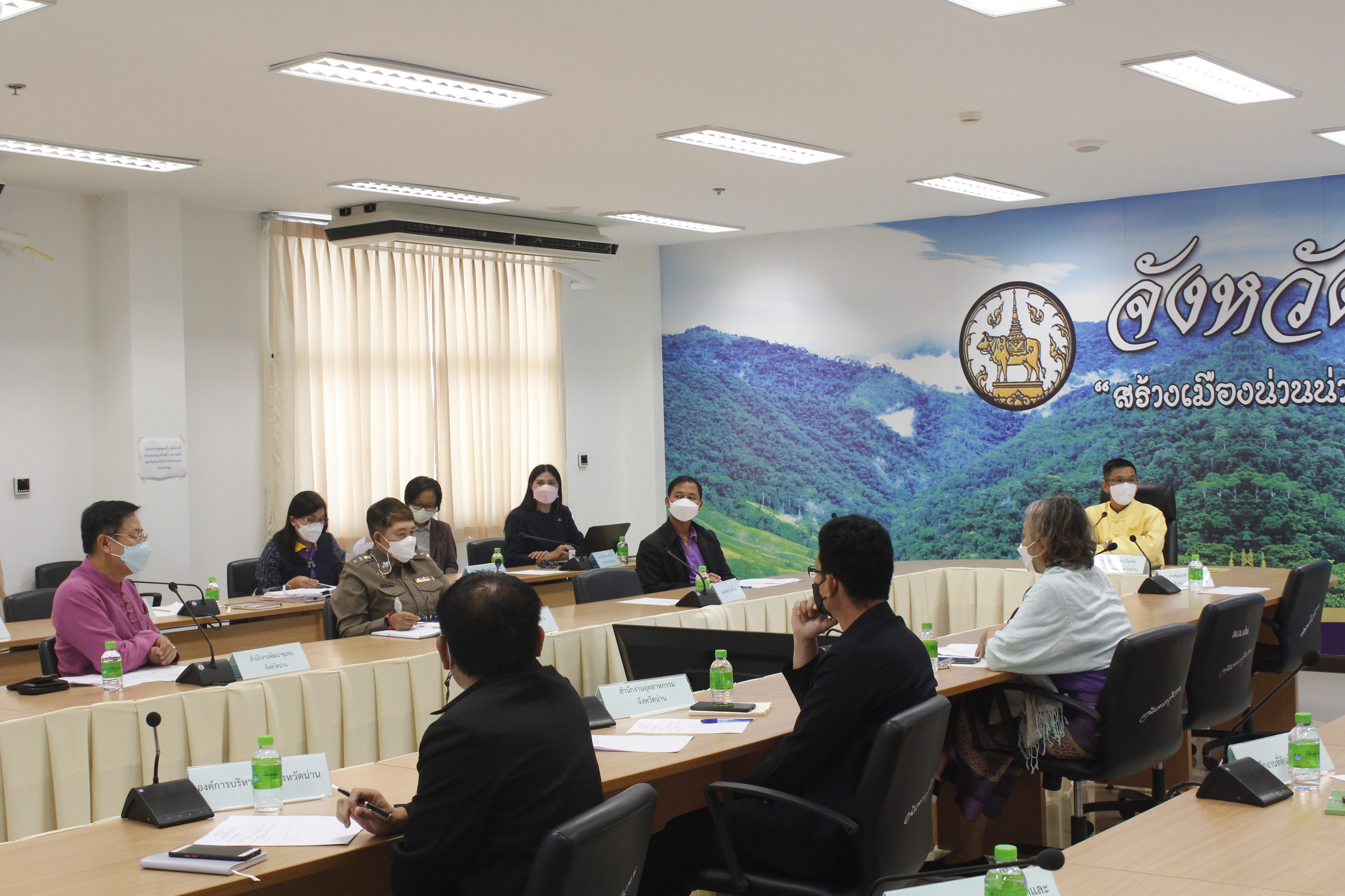 @ที่นี่เมืองน่าน@ พช.น่าน ร่วมประชุมคณะกรรมการขับเคลื่อนไทยไปด้วยกันระดับจังหวัดน่าน ครั้งที่ 1/2564