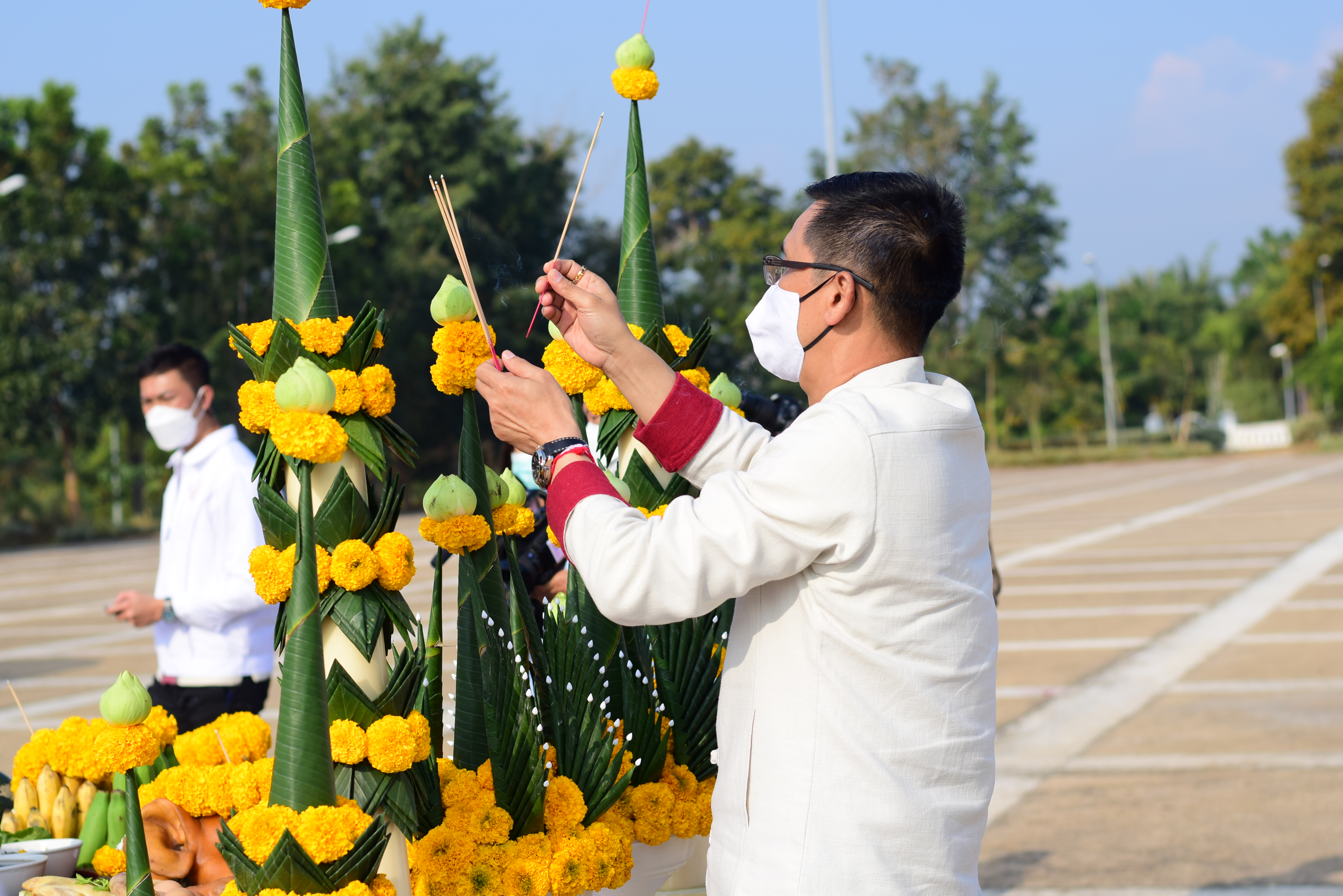 @ที่นี่เมืองน่าน@ พช.น่าน ร่วมพิธีทำบุญอาคารศาลากลางจังหวัดน่าน เพื่อความเป็นสิริมงคลและความเจริญรุ่งเรืองของข้าราชการ