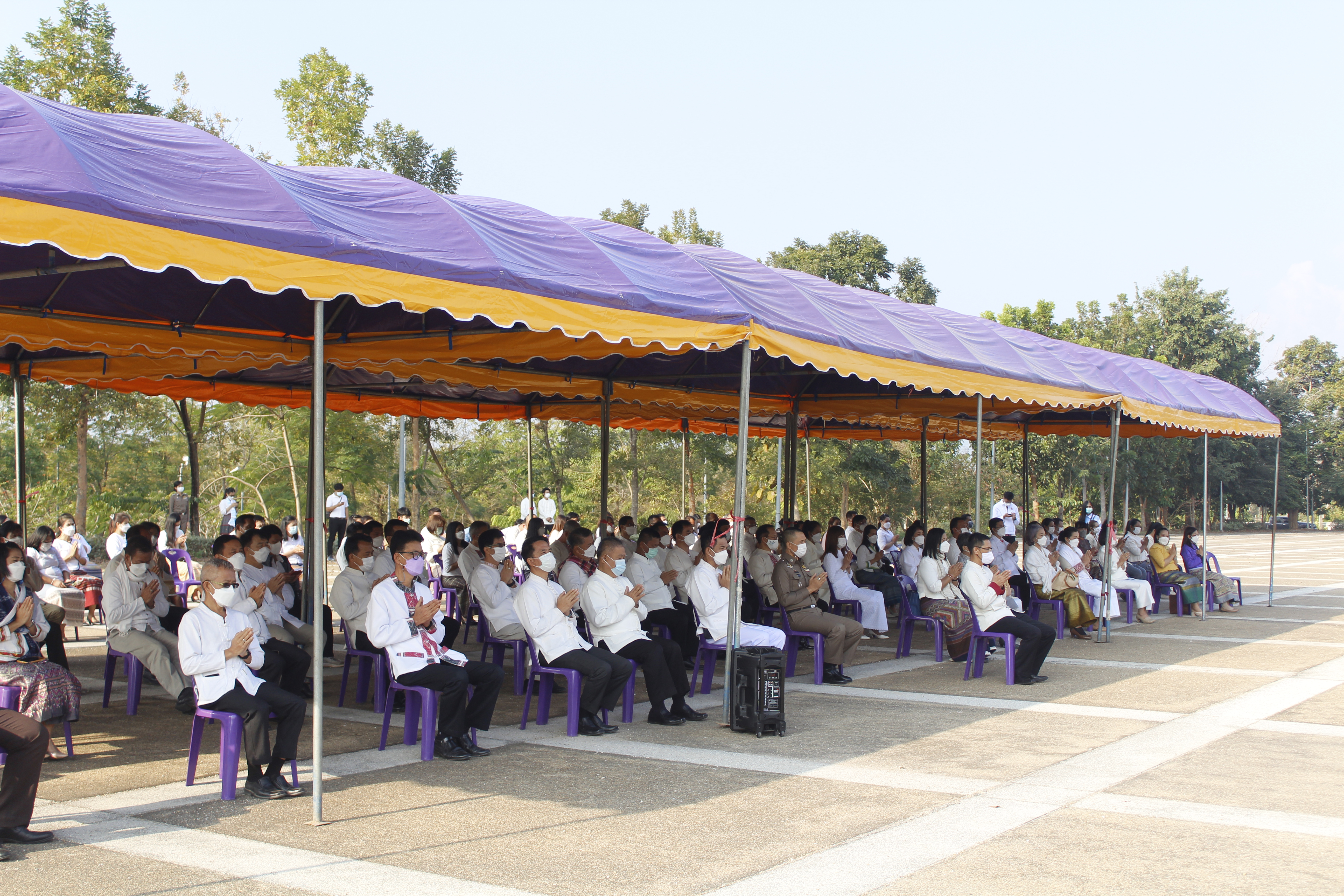 @ที่นี่เมืองน่าน@ พช.น่าน ร่วมพิธีทำบุญอาคารศาลากลางจังหวัดน่าน เพื่อความเป็นสิริมงคลและความเจริญรุ่งเรืองของข้าราชการ