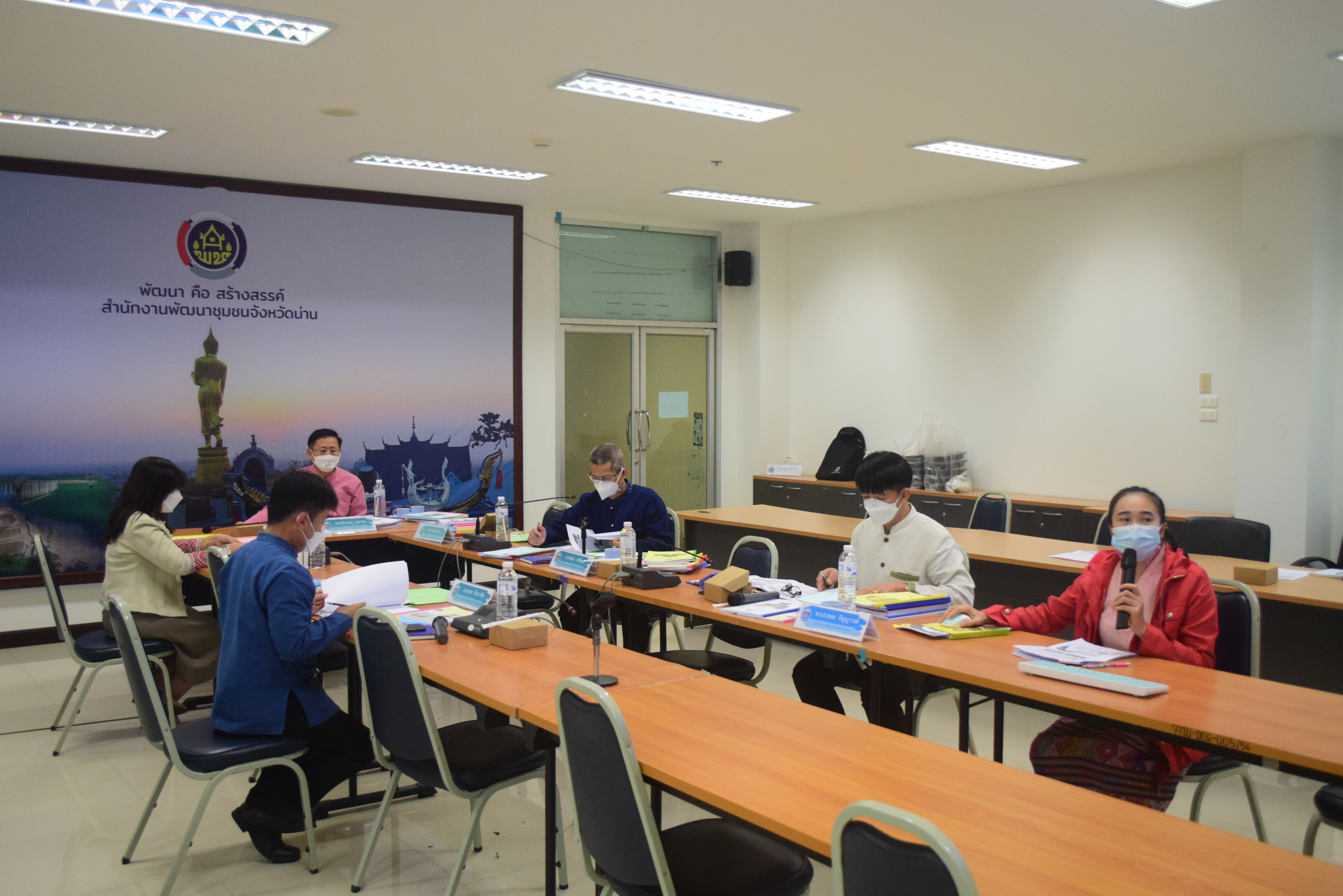 @ที่นี่เมืองน่าน@ พช.น่าน นำเสนอผลการดำเนินงานสารสนเทศตำบลต้นแบบเพื่อพัฒนาคุณภาพชีวิต ประจำปี 2565