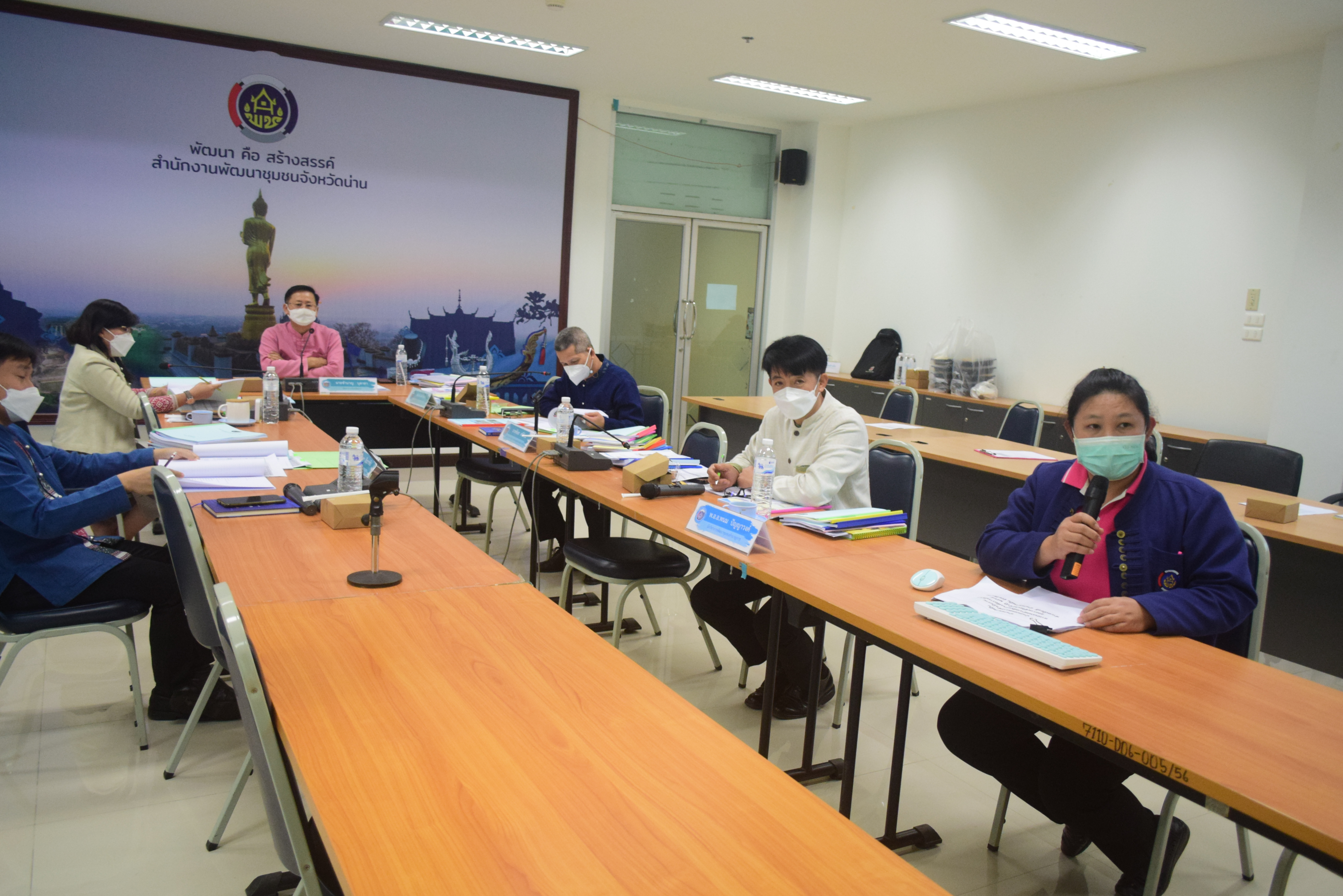 @ที่นี่เมืองน่าน@ พช.น่าน นำเสนอผลการดำเนินงานสารสนเทศตำบลต้นแบบเพื่อพัฒนาคุณภาพชีวิต ประจำปี 2565