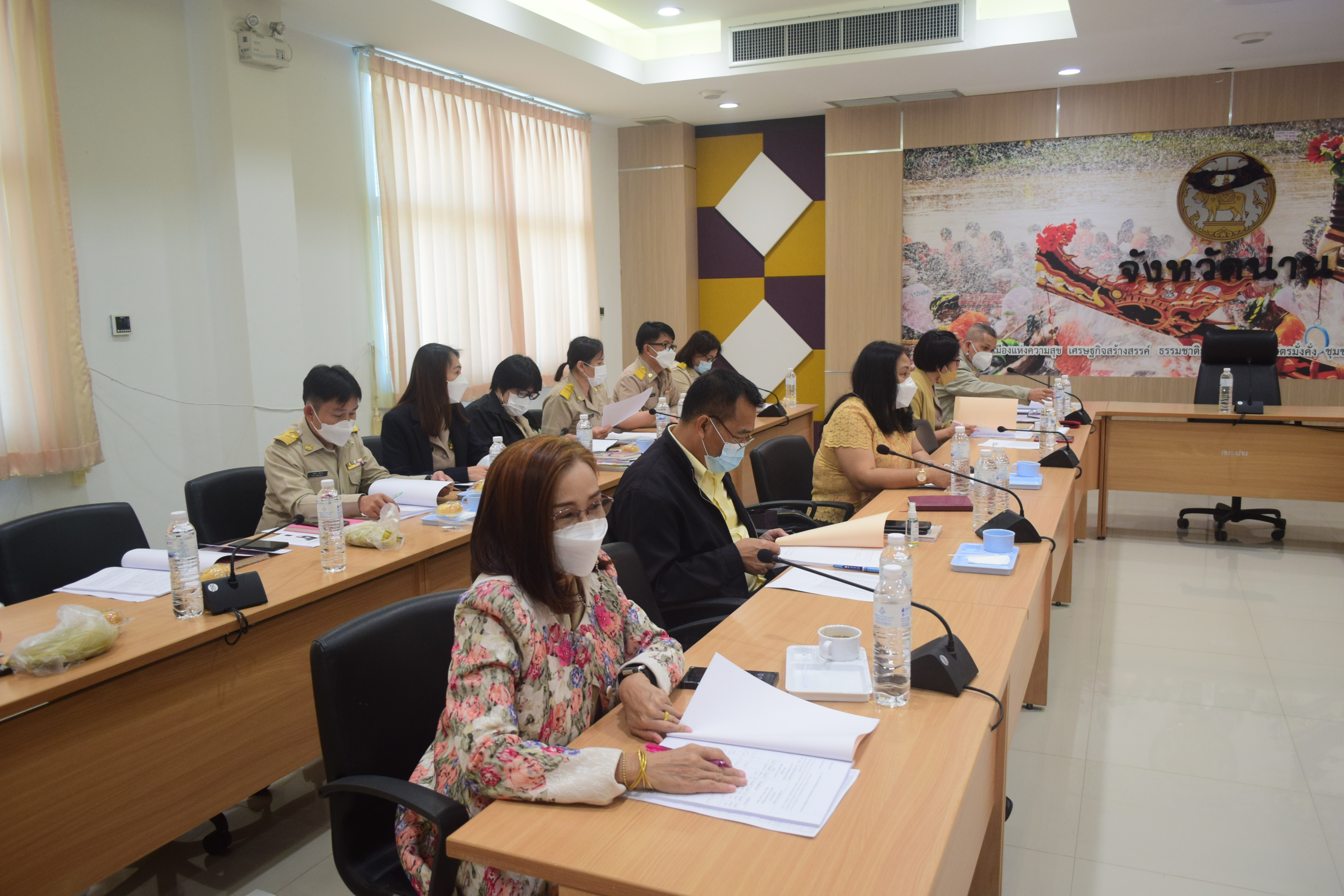 @ที่นี่เมืองน่าน@ พช.น่าน ประชุมพัฒนาการอำเภอ ผู้อำนวยการกลุ่มงาน และนักวิชาการพัฒนาชุมชนจังหวัด ครั้งที่ 1/2565