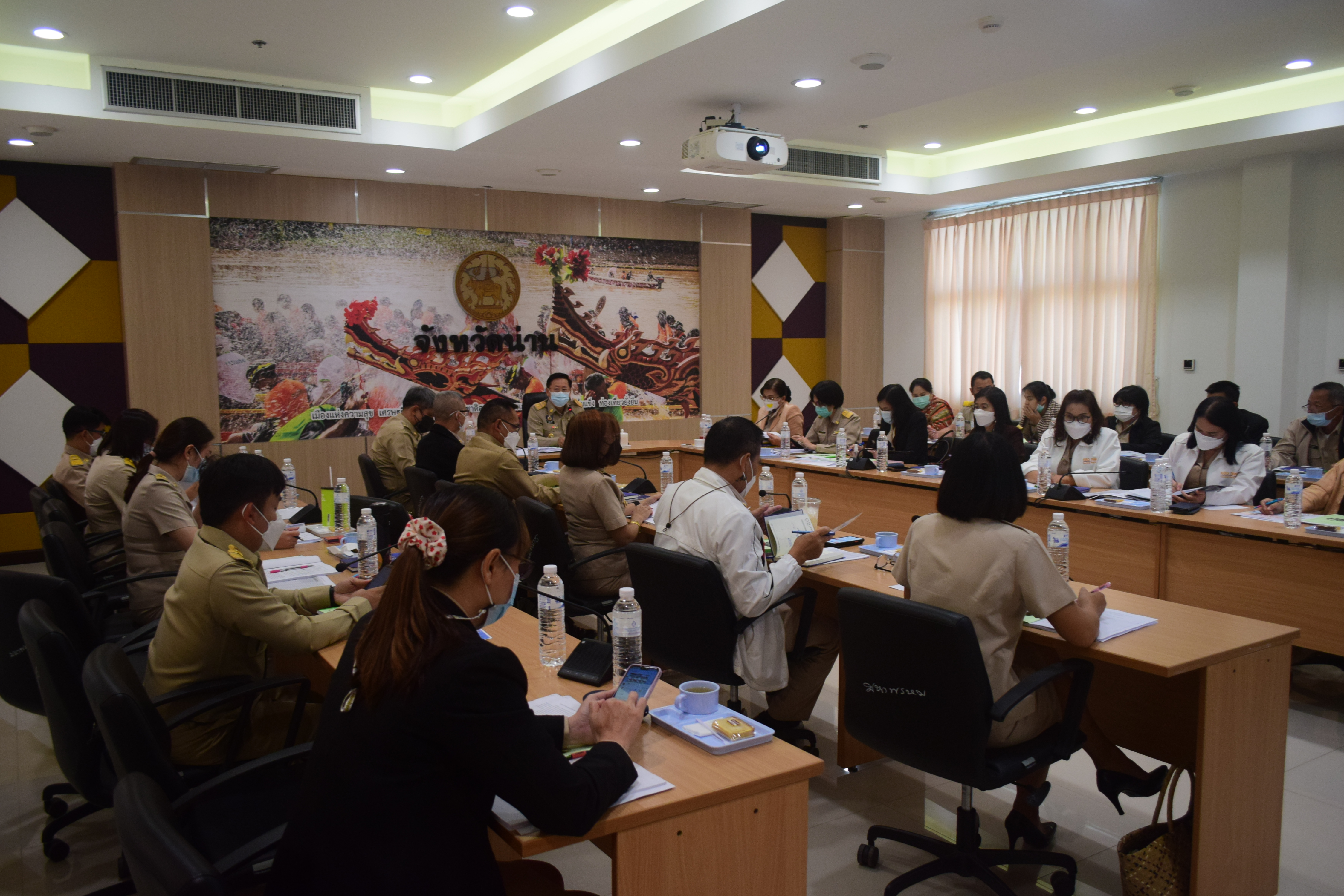 @ที่นี่เมืองน่าน@ พช.น่าน ประชุมพัฒนาการอำเภอ ผู้อำนวยการกลุ่มงาน และนักวิชาการพัฒนาชุมชนจังหวัด ครั้งที่ 2/2565