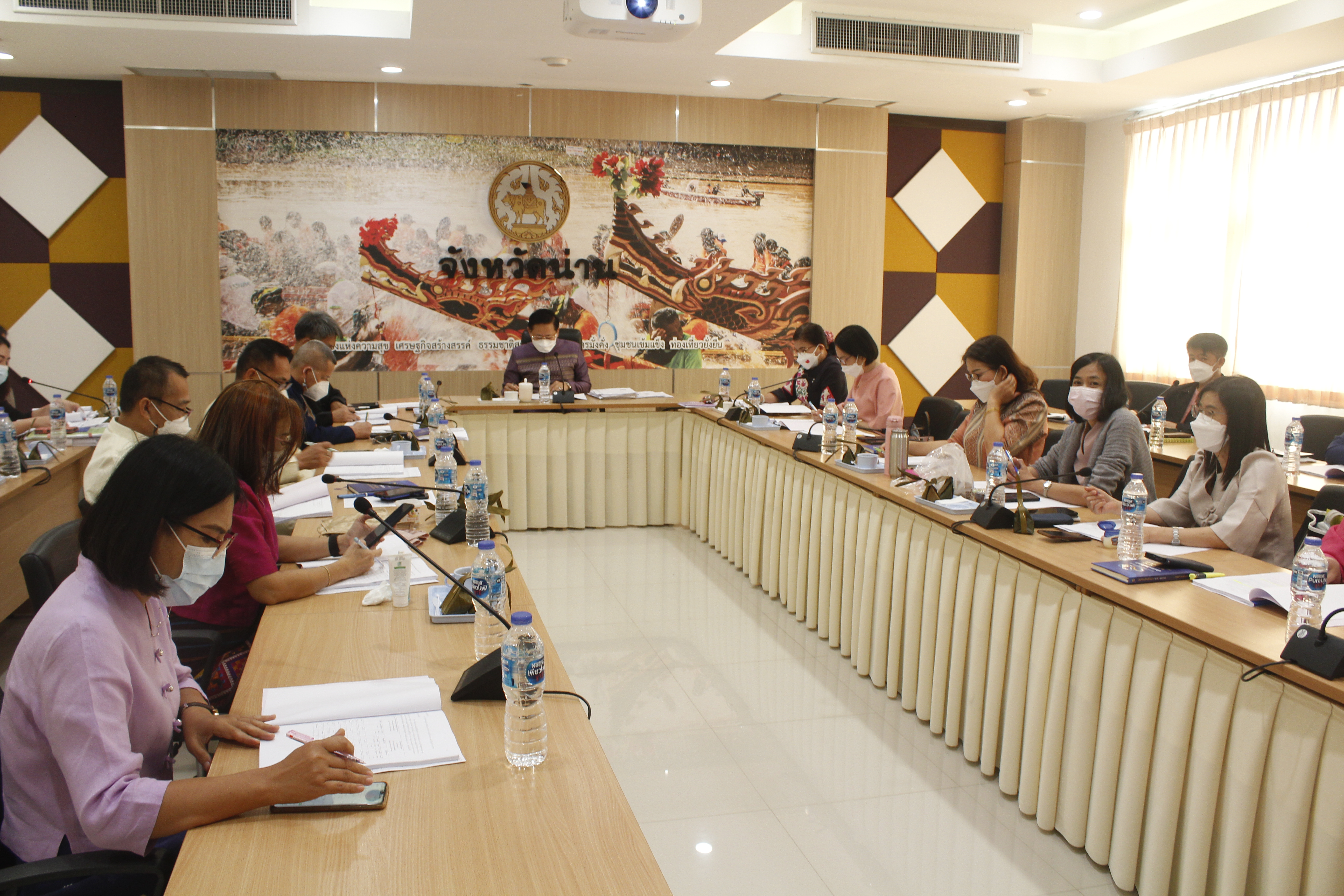 @ที่นี่เมืองน่าน@ พช.น่าน ประชุมพัฒนาการอำเภอ ผู้อำนวยการกลุ่มงาน และนักวิชาการพัฒนาชุมชนจังหวัด ครั้งที่ 3/2565