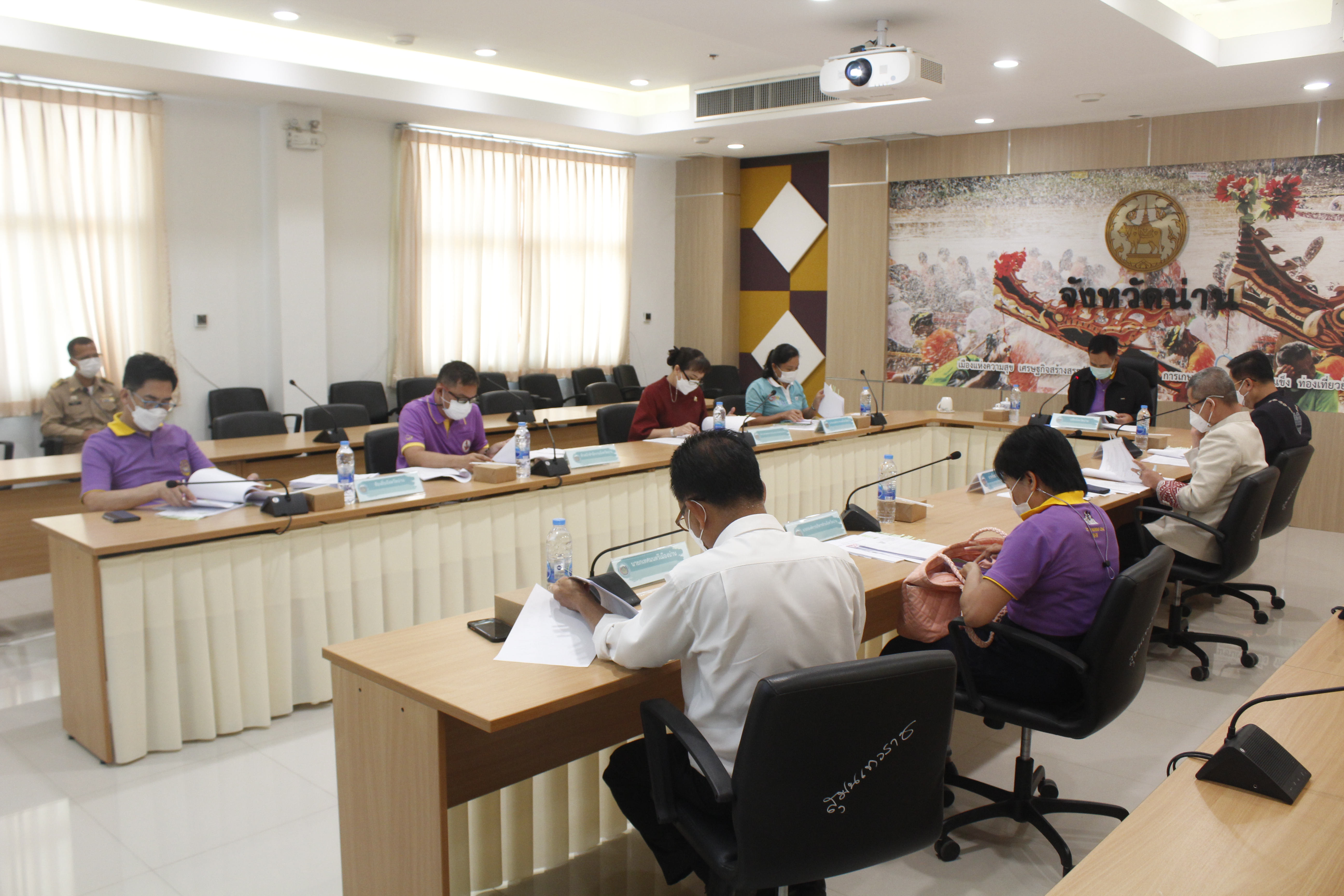 @ที่นี่เมืองน่าน@ พช.น่าน ประชุมคณะทำงานช่วยเหลือครัวเรือนที่มีปัญหาด้านที่อยู่อาศัยสภาพบ้านคงทนถาวร ครั้งที่ 1 /2565