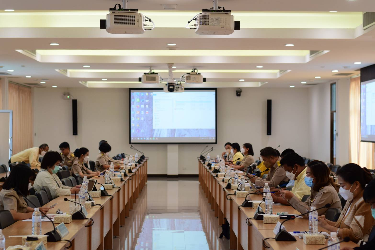 จังหวัดน่าน ประชุมคณะกรรมการประสานและขับเคลื่อนนโยบายสานพลังประชารัฐประจำจังหวัดน่าน ครั้งที่ 3 /2565