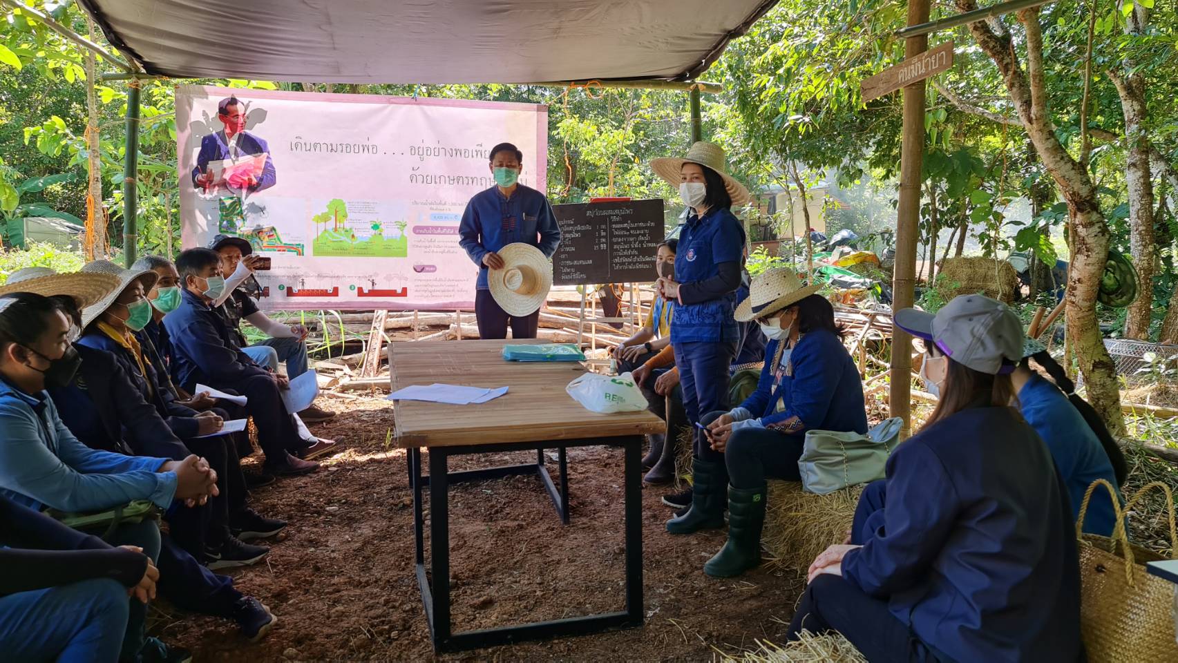 พช.น่าน ติดตามเยี่ยมชมแปลงโคกหนองนาโมเดล  ตามโครงการพัฒนาพื้นที่ต้นแบบการพัฒนาคุณภาพชีวิตตามหลักทฤษฎีใหม่ ประยุกต์สู่ “โคก หนอง นา โมเดล”