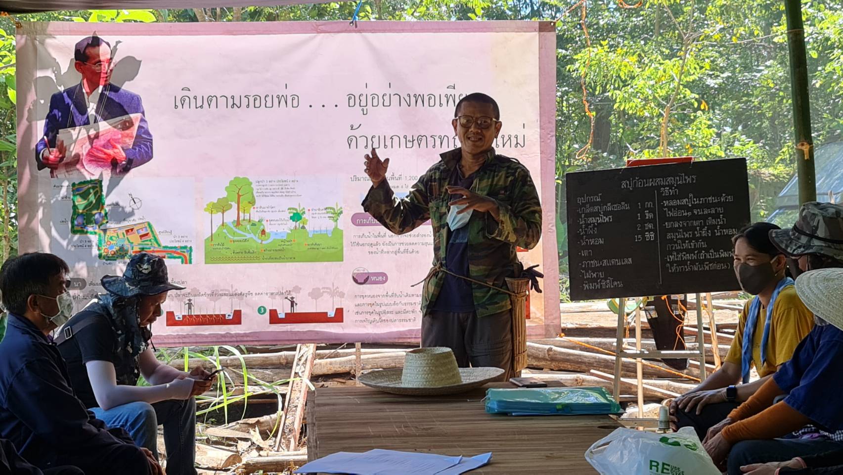 พช.น่าน ติดตามเยี่ยมชมแปลงโคกหนองนาโมเดล  ตามโครงการพัฒนาพื้นที่ต้นแบบการพัฒนาคุณภาพชีวิตตามหลักทฤษฎีใหม่ ประยุกต์สู่ “โคก หนอง นา โมเดล”