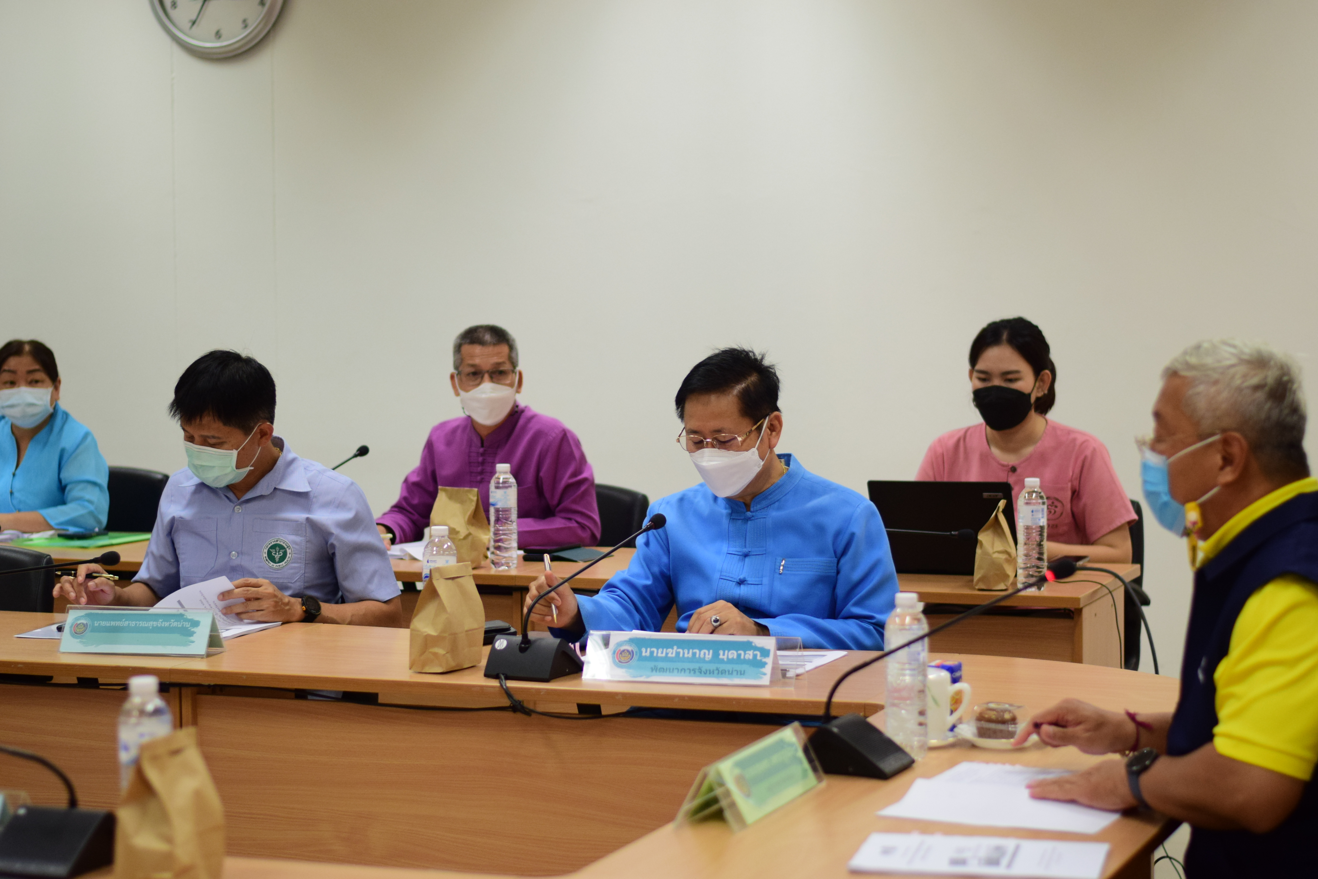 จังหวัดน่าน ประชุมคณะทำงานบริหารการจัดเก็บข้อมูลเพื่อการพัฒนาชุมชนระดับจังหวัดน่าน ครั้งที่  1/2565