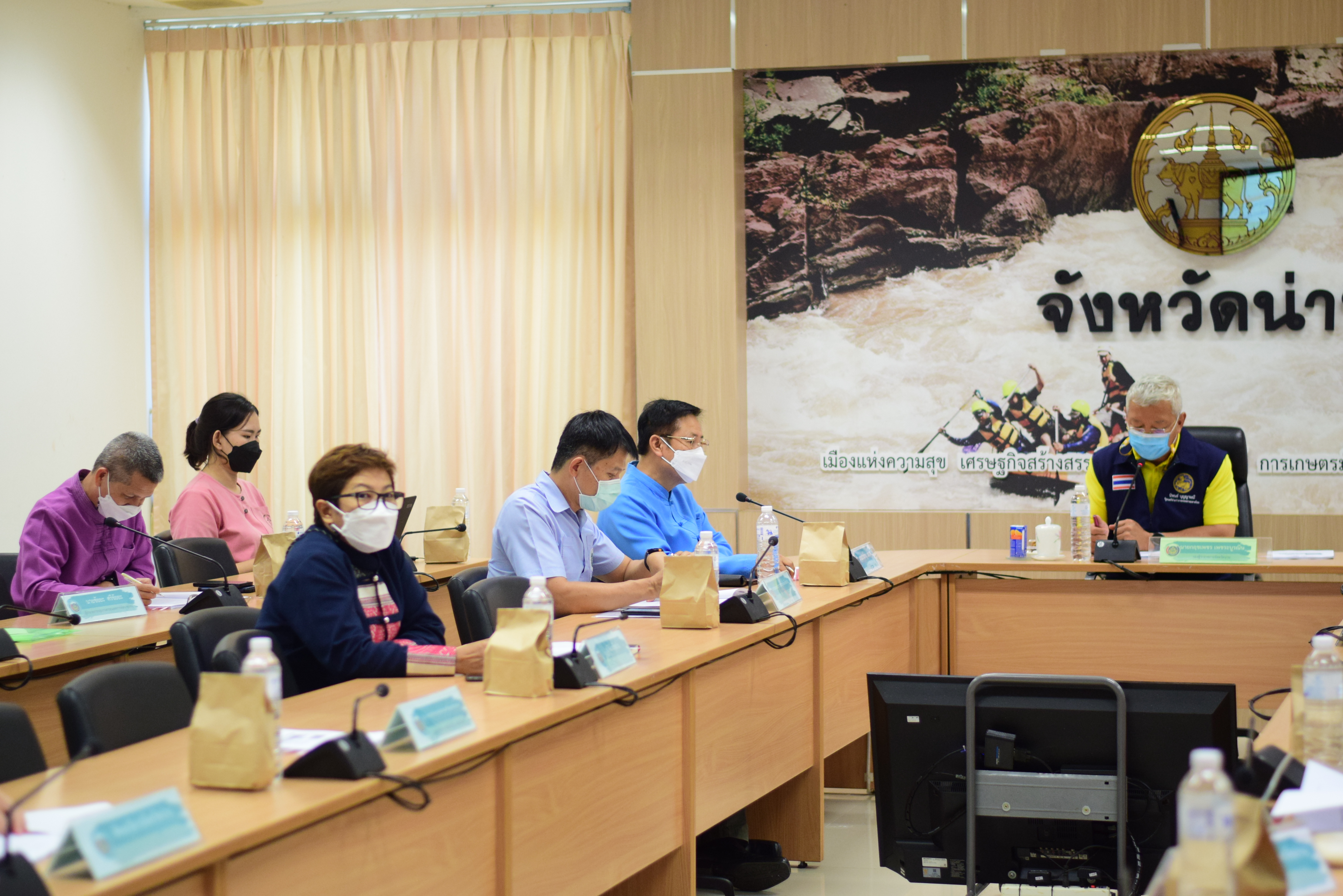 จังหวัดน่าน ประชุมคณะทำงานบริหารการจัดเก็บข้อมูลเพื่อการพัฒนาชุมชนระดับจังหวัดน่าน ครั้งที่  1/2565