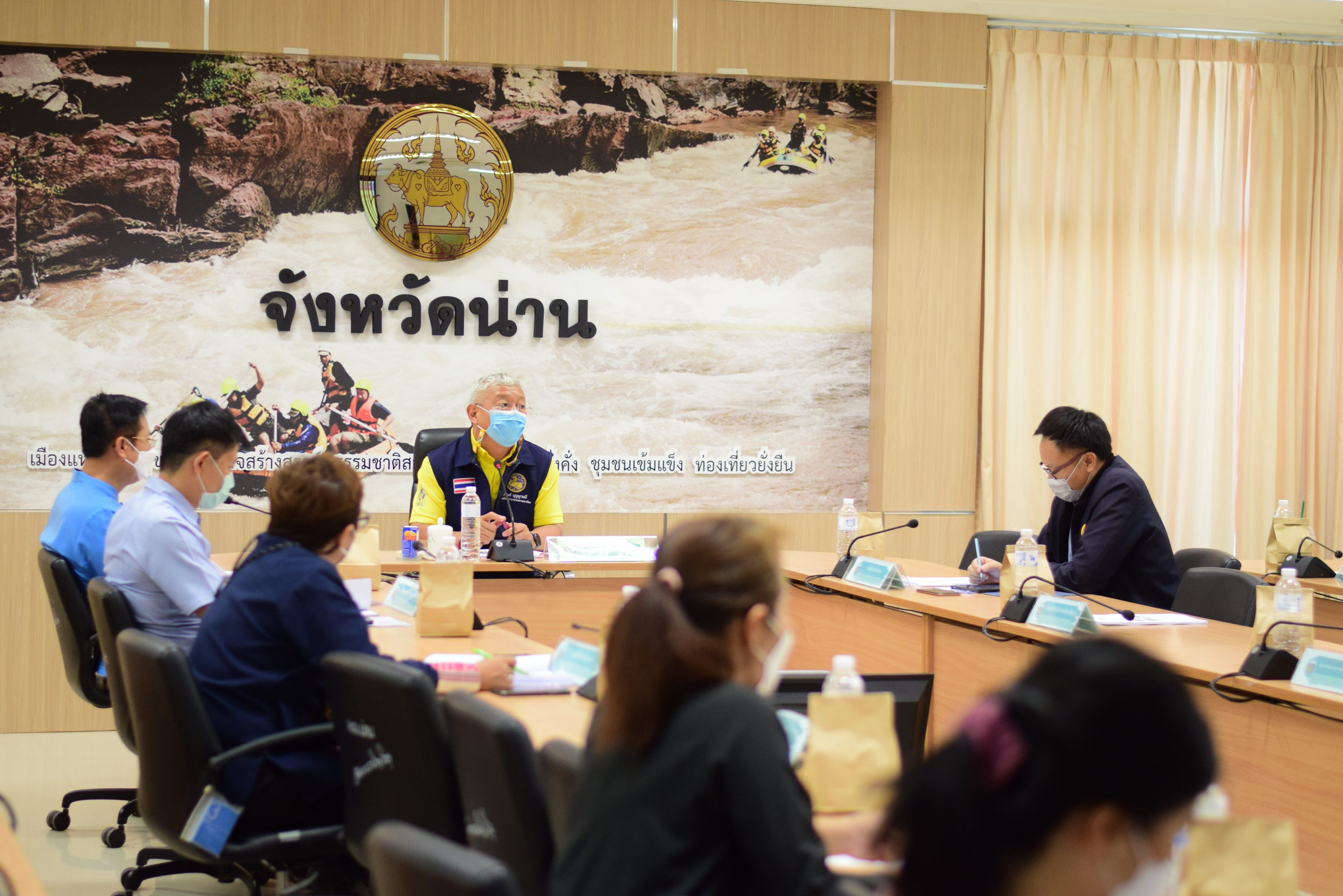 จังหวัดน่าน ประชุมคณะทำงานบริหารการจัดเก็บข้อมูลเพื่อการพัฒนาชุมชนระดับจังหวัดน่าน ครั้งที่  1/2565