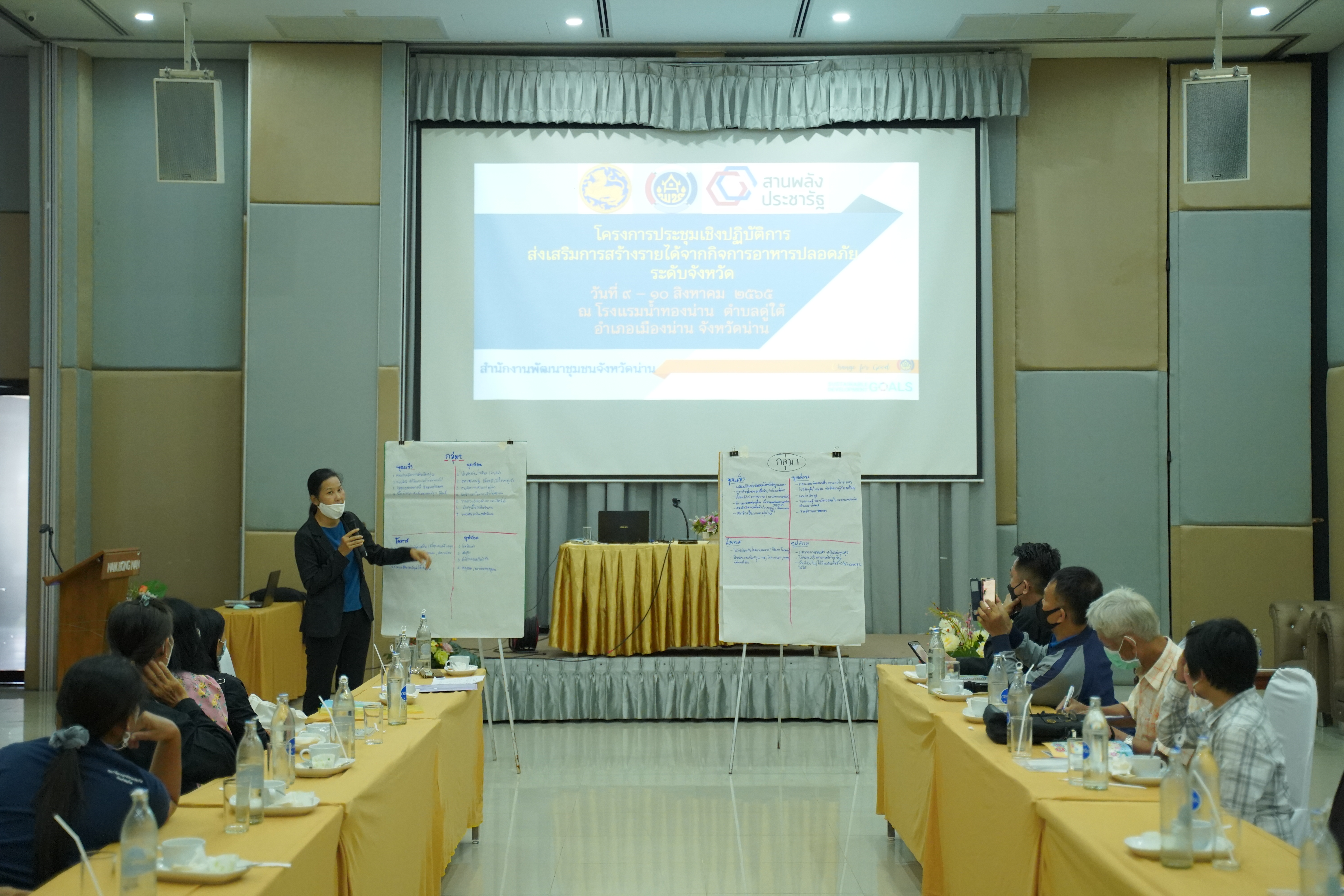 พช.น่าน ประชุมเชิงปฏิบัติการส่งเสริมการสร้างรายได้จากกิจการอาหารปลอดภัยระดับจังหวัด