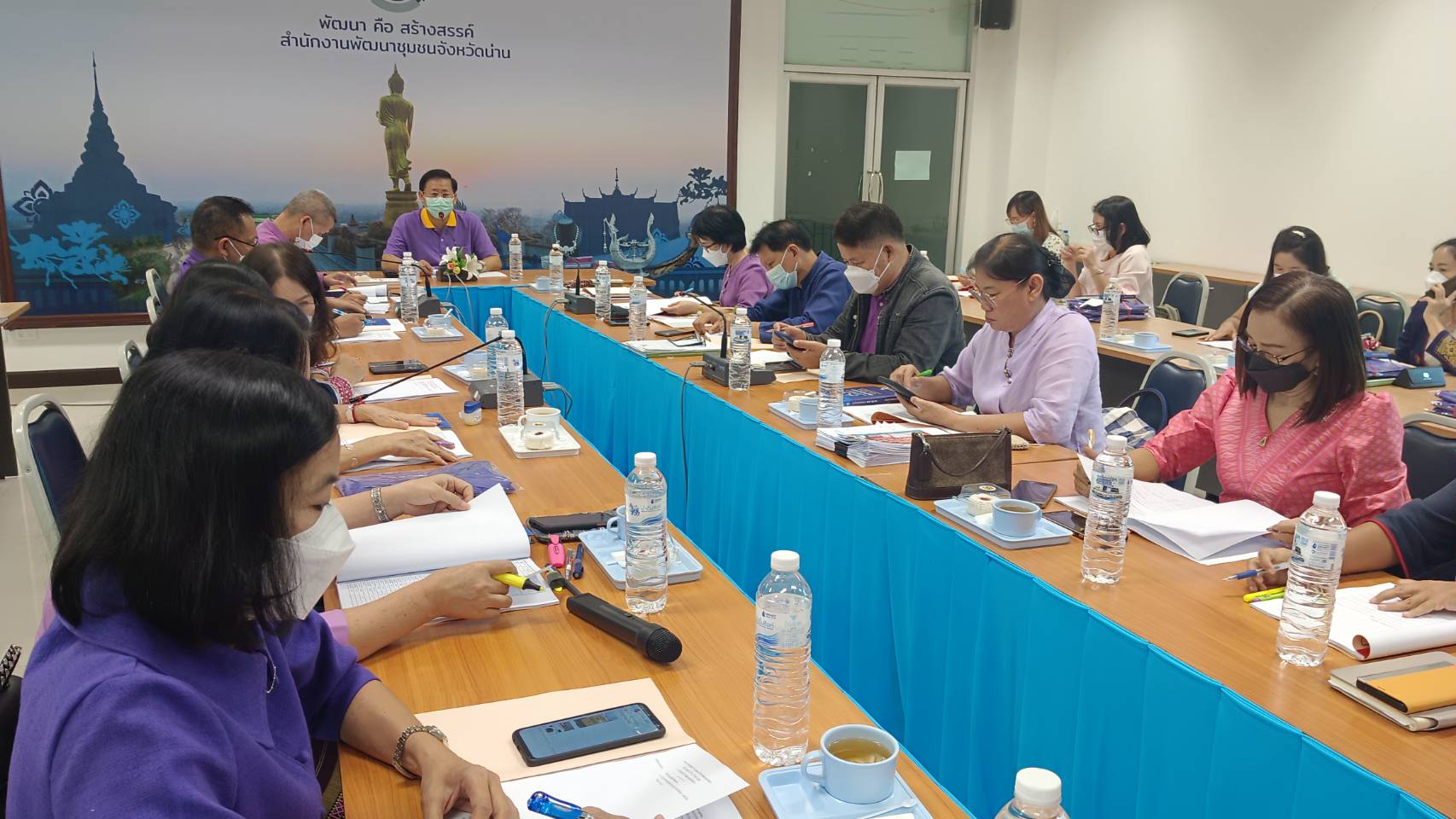 พช.น่าน ประชุมพัฒนาการอำเภอ ผู้อำนวยการกลุ่มงาน และนักวิชาการพัฒนาชุมชนจังหวัด ครั้งที่ 10/2565