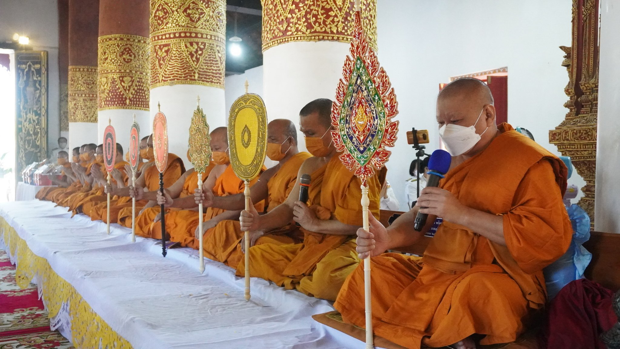 พระบาทสมเด็จพระเจ้าอยู่หัว ทรงพระกรุณาโปรดเกล้าฯ ให้ อัญเชิญผ้าพระกฐินพระราชทานถวาย ณ วัดบุญยืน พระอารามหลวง อำเภอเวียงสา จังหวัดน่าน