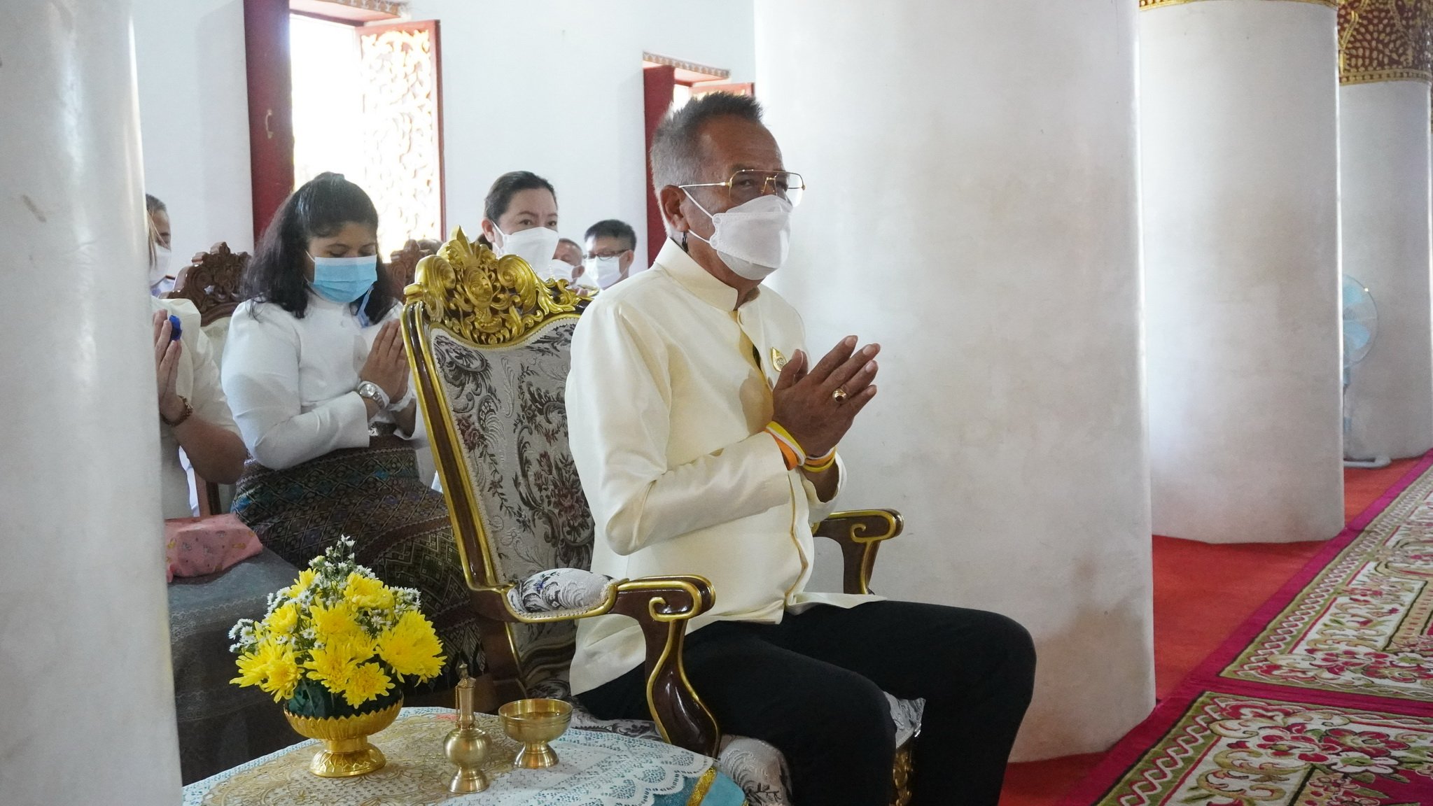 พระบาทสมเด็จพระเจ้าอยู่หัว ทรงพระกรุณาโปรดเกล้าฯ ให้ อัญเชิญผ้าพระกฐินพระราชทานถวาย ณ วัดบุญยืน พระอารามหลวง อำเภอเวียงสา จังหวัดน่าน