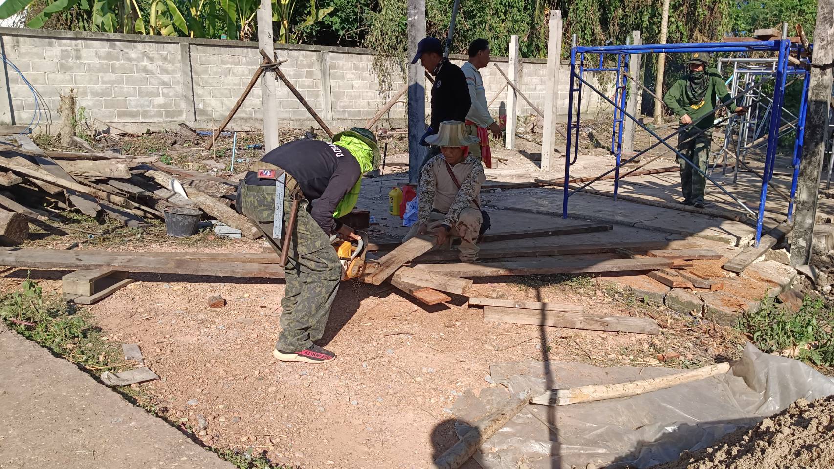 พช.น่าน ติดตามการดำเนินการสร้างบ้าน ครัวเรือนยากจน “ซ่อมบ้าน สร้างสุข แก้จนคนน่าน” พื้นที่อำเภอเวียงสา